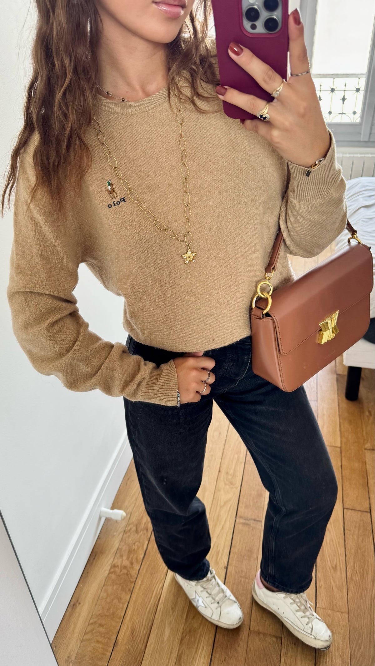 Pull beige Polo Ralph Lauren - S homme / M femme