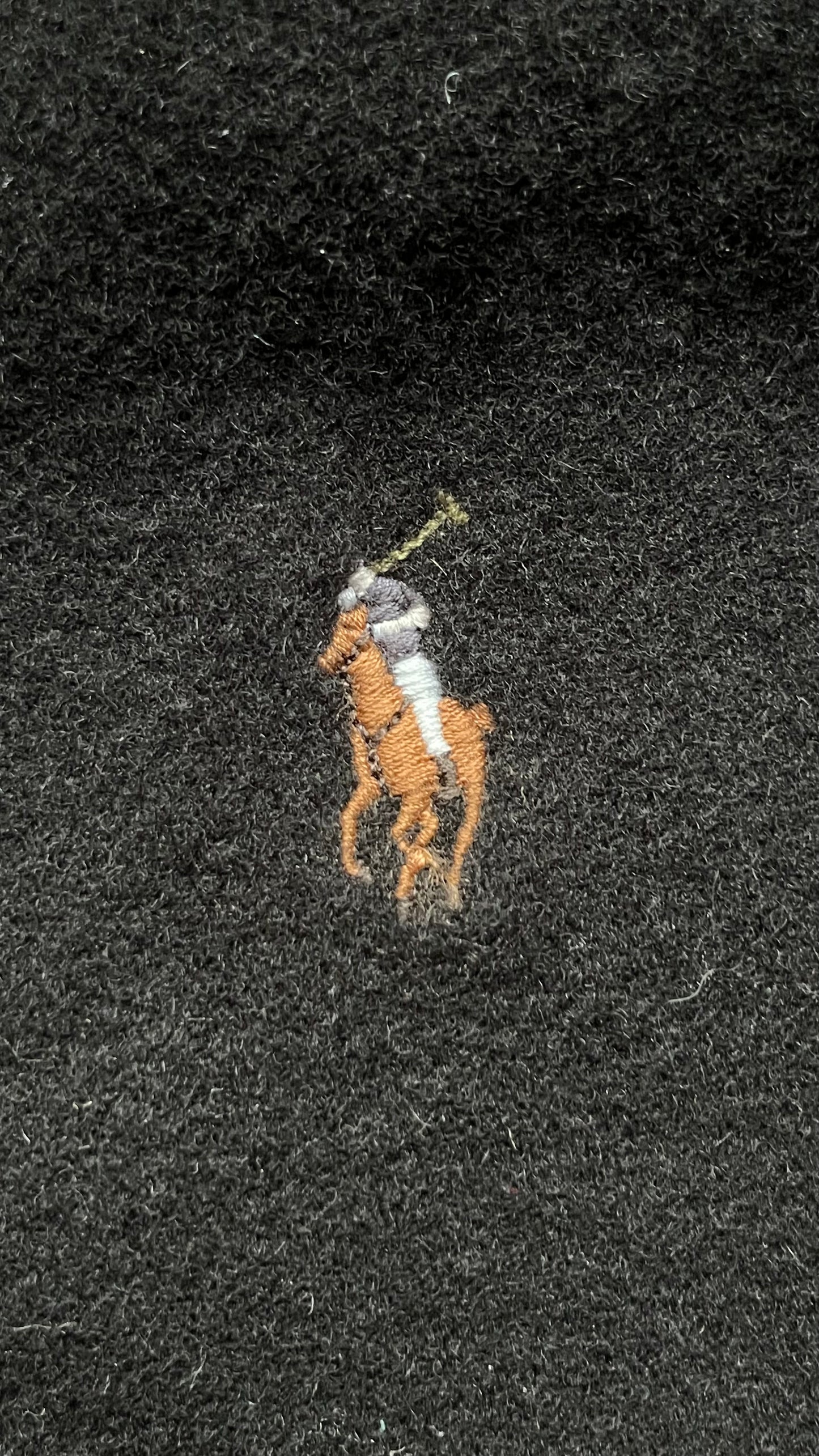 Écharpe en laine noir Ralph Lauren