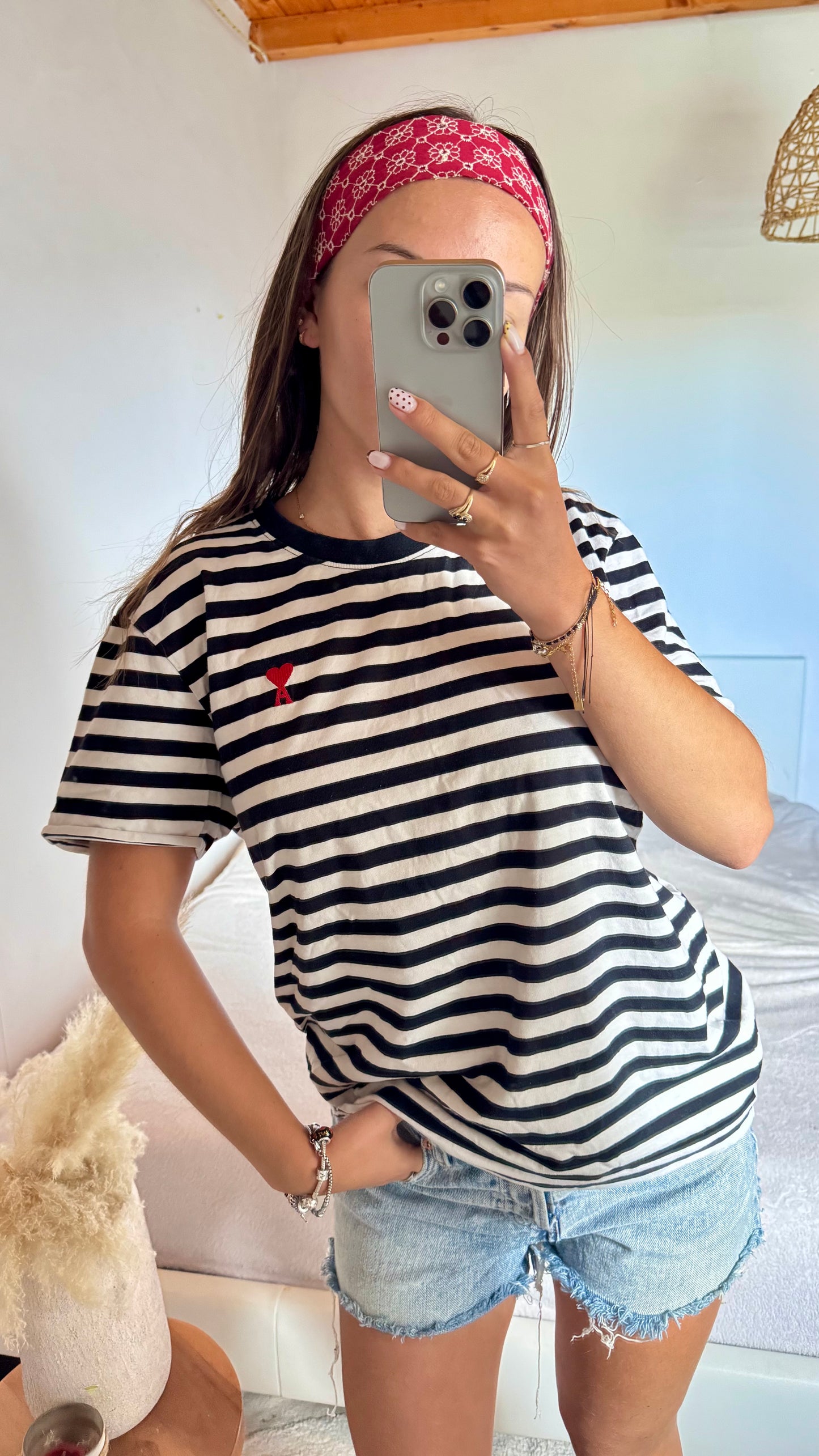 T-shirt marinière Ami Paris - M