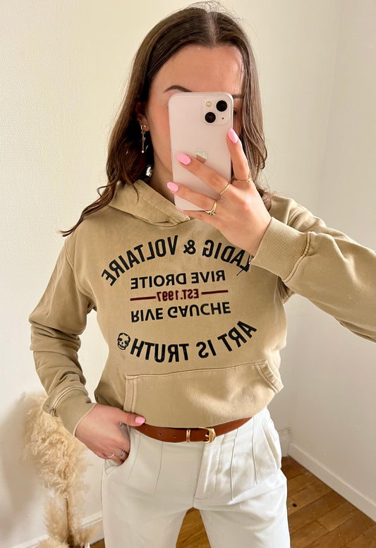 Sweat à capuche beige Zadig & Voltaire - S