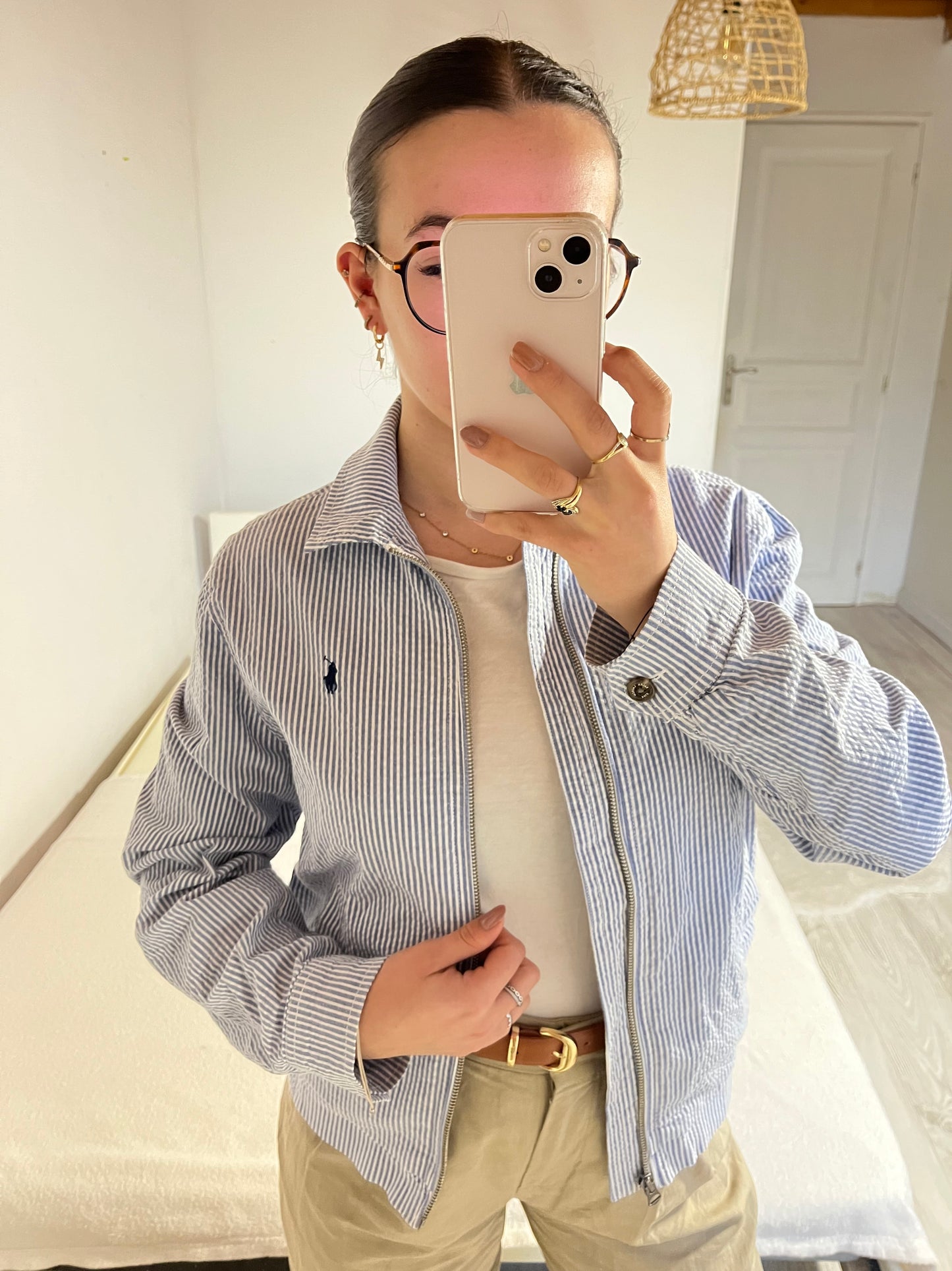 Veste à rayures bleues Ralph Lauren - S