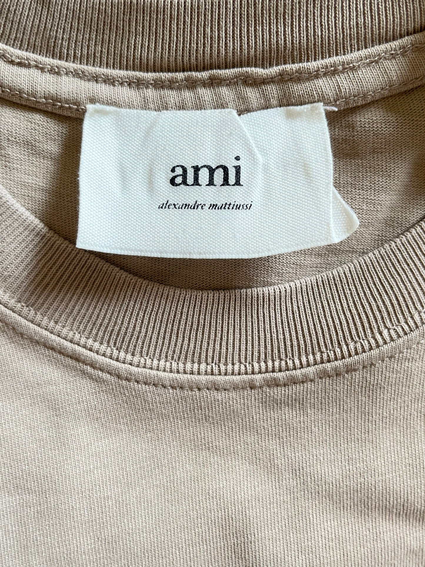 T-shirt beige Ami Paris - XS homme / M femme