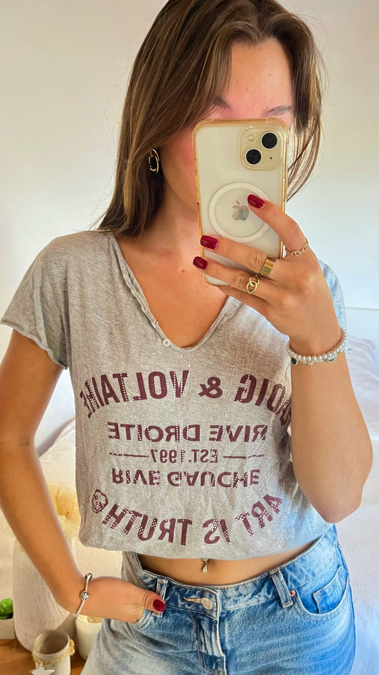 T-shirt Zadig & Voltaire gris - M