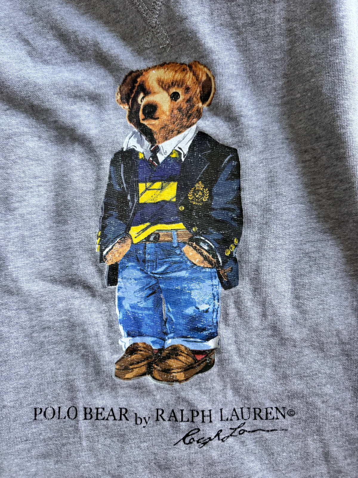 Sweat Teddy Bear gris Ralph Lauren - M