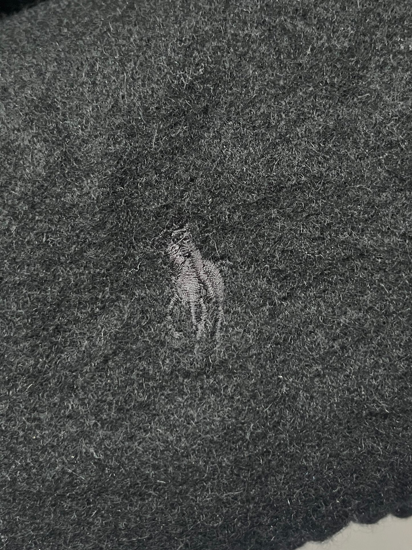 Écharpe en laine noire Ralph Lauren