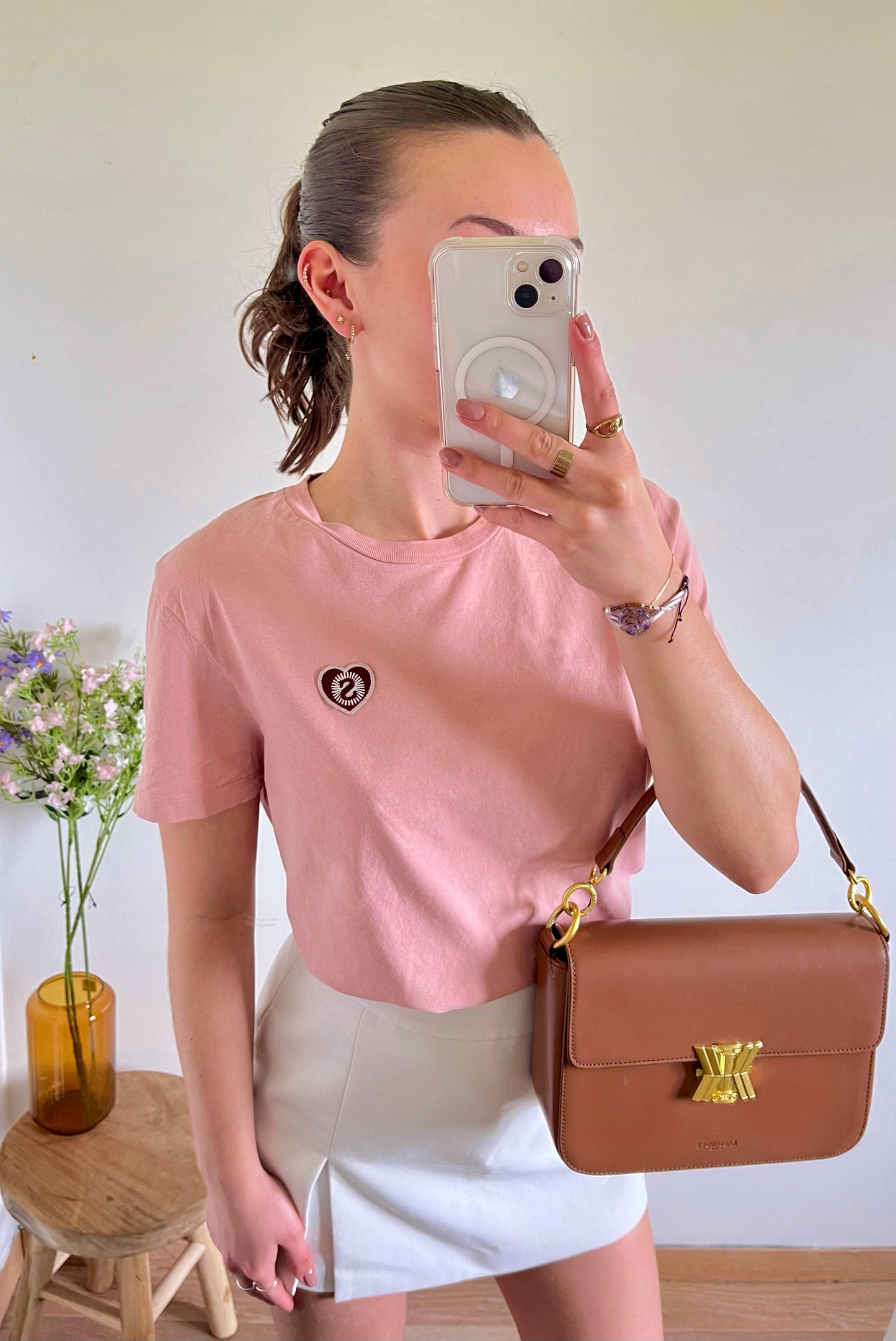 T-shirt rose pastel Sandro - S