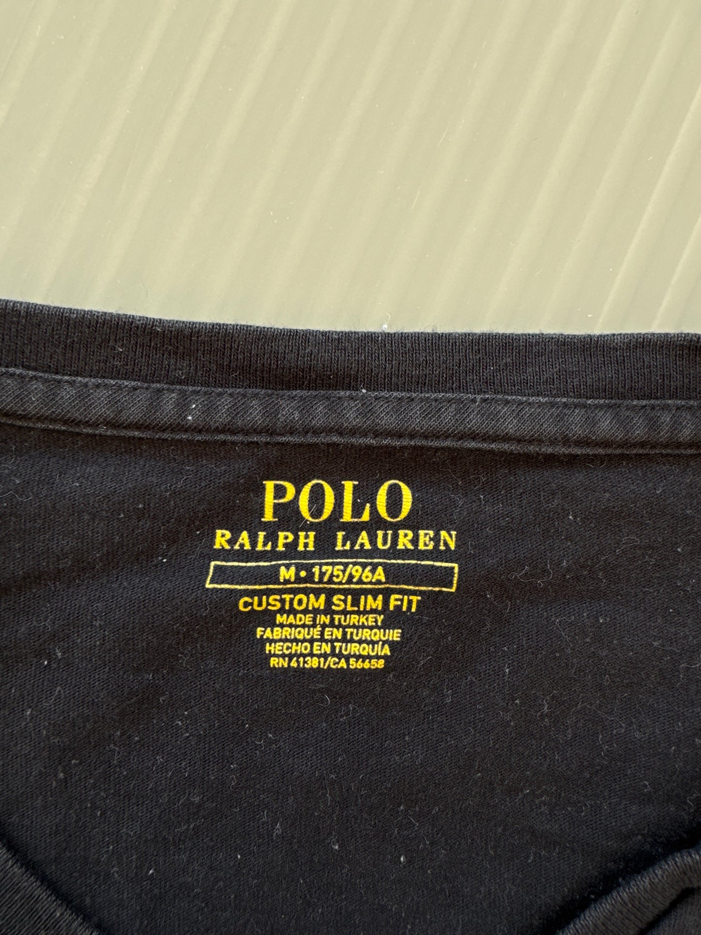 T-shirt noir Ralph Lauren - M homme / L femme