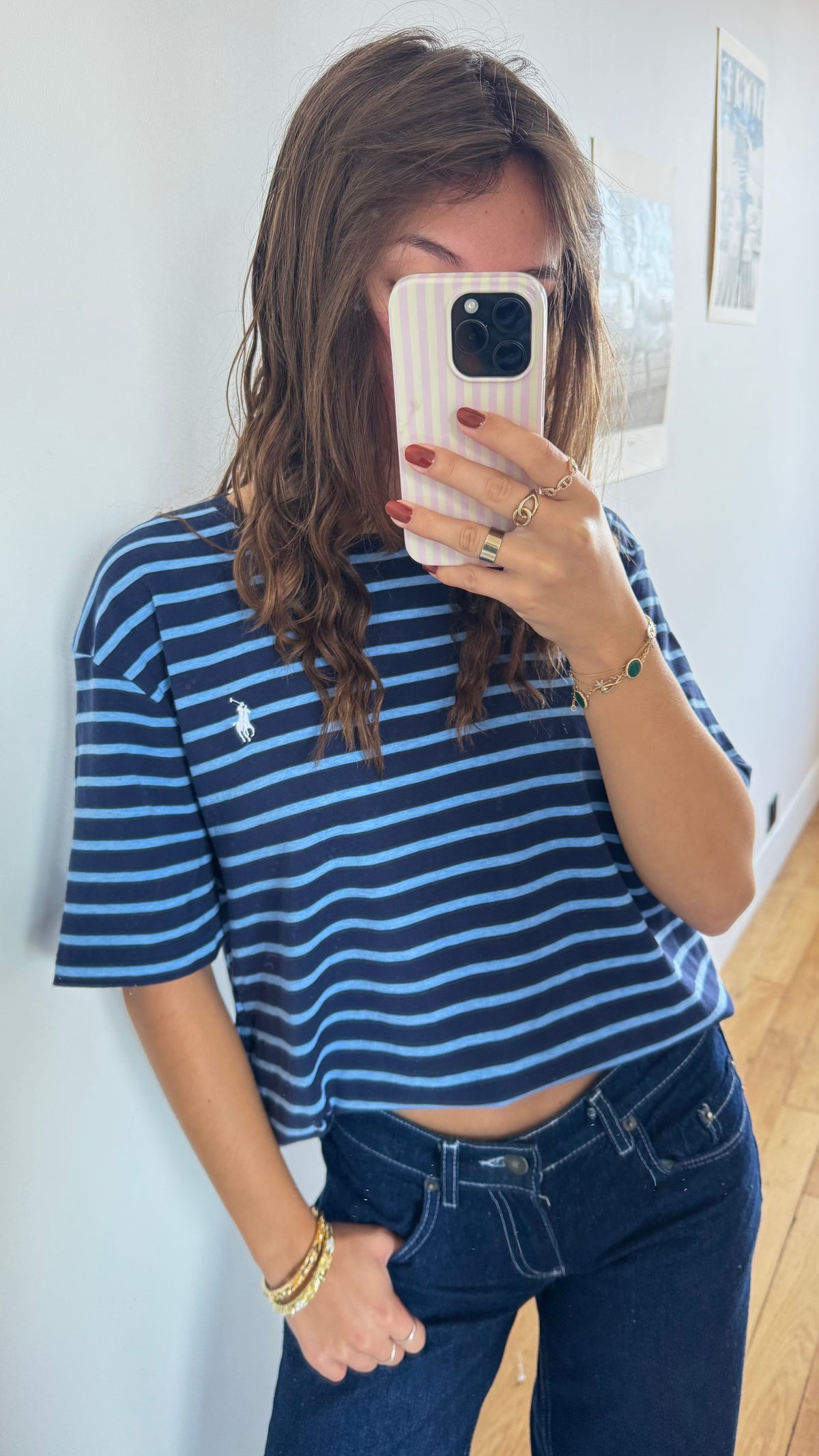 T-shirt rayé Ralph Lauren - XL mixte