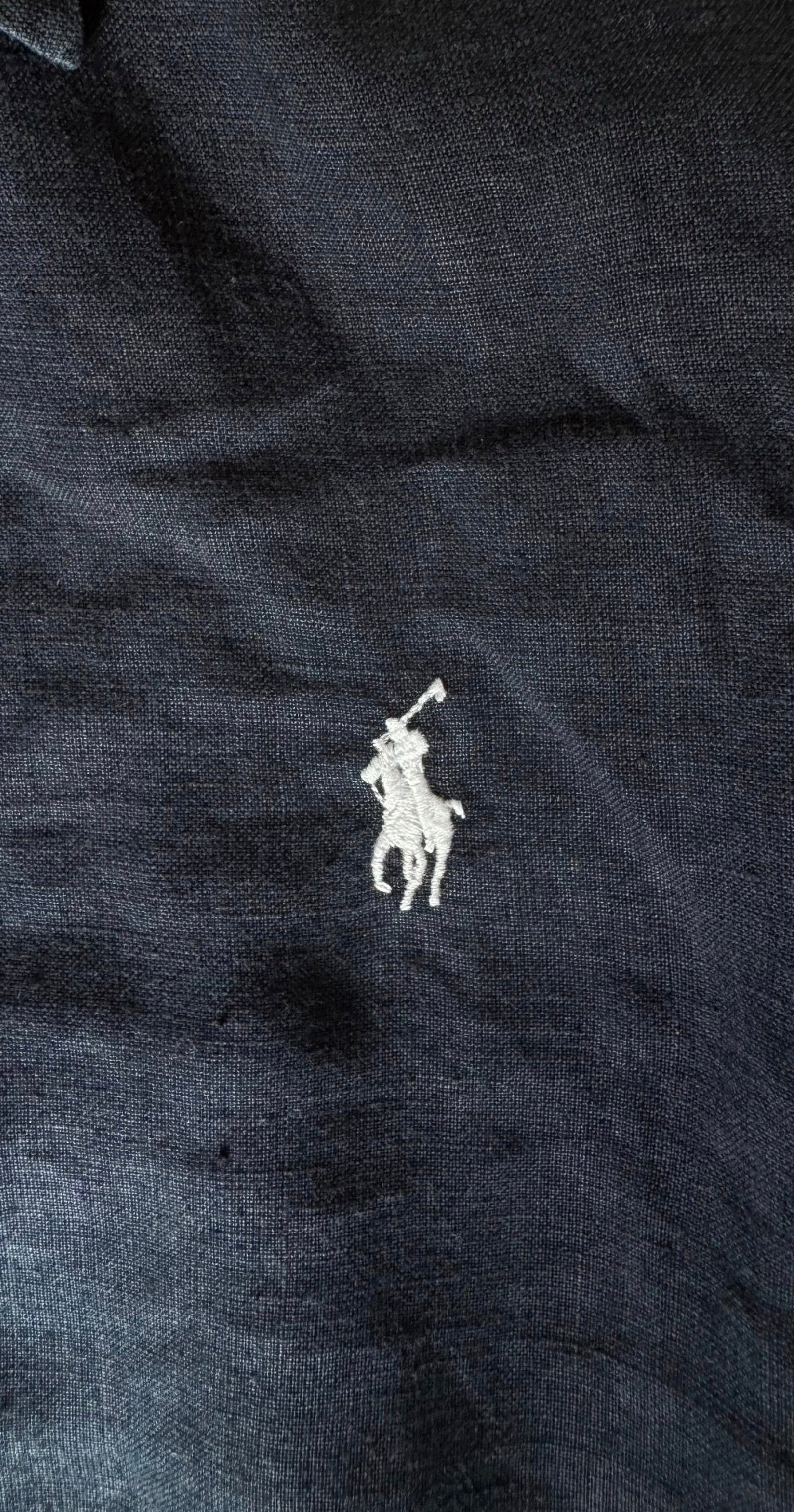 Chemise en lin marine Ralph Lauren - S