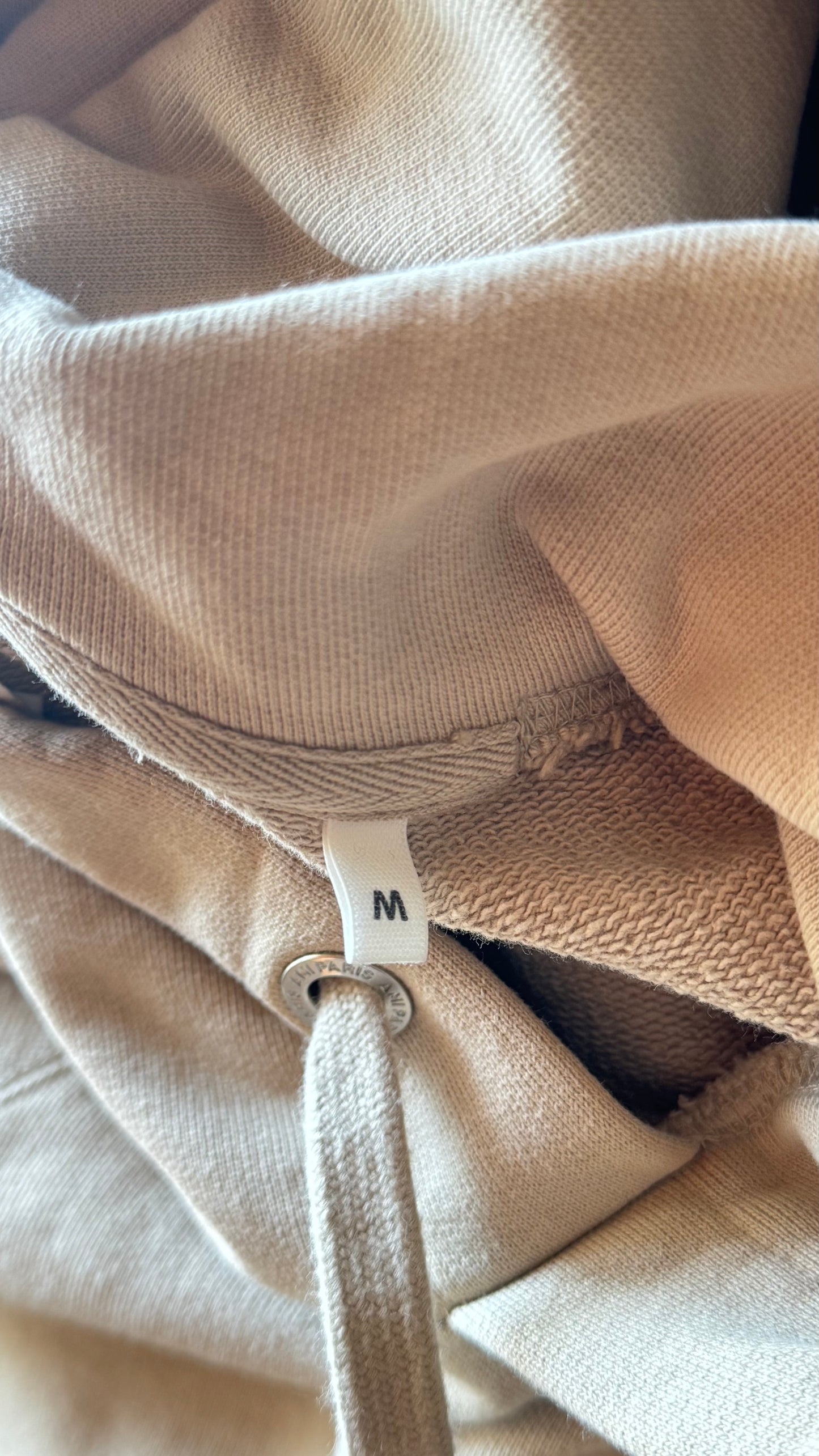 Sweat à capuche beige Ami Paris - M mixte