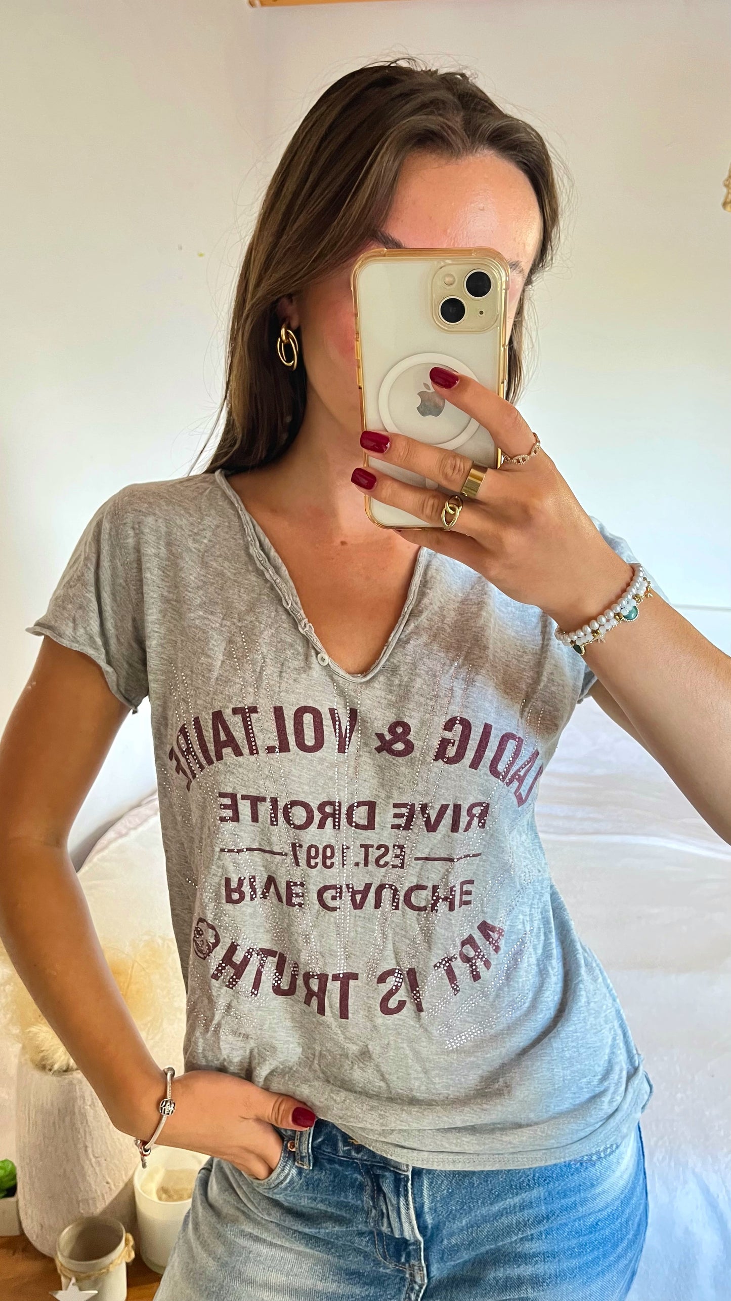T-shirt Zadig & Voltaire gris - M