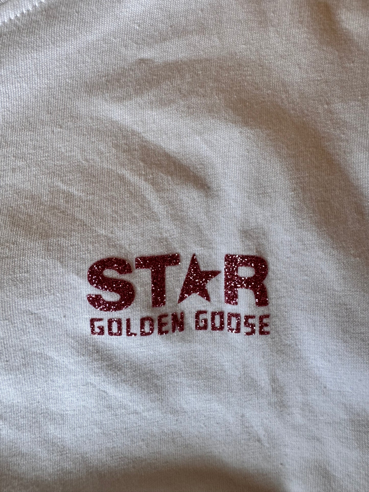 T-shirt Golden Goose à paillettes roses - XS