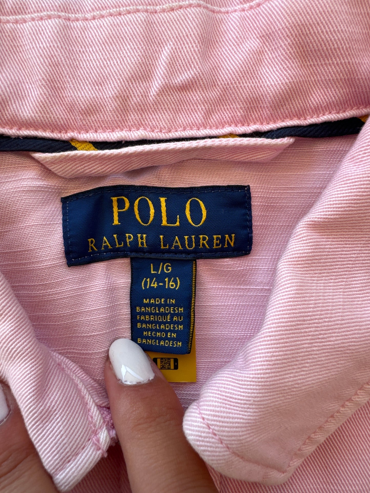 Veste toile de coton rose Ralph Lauren - S