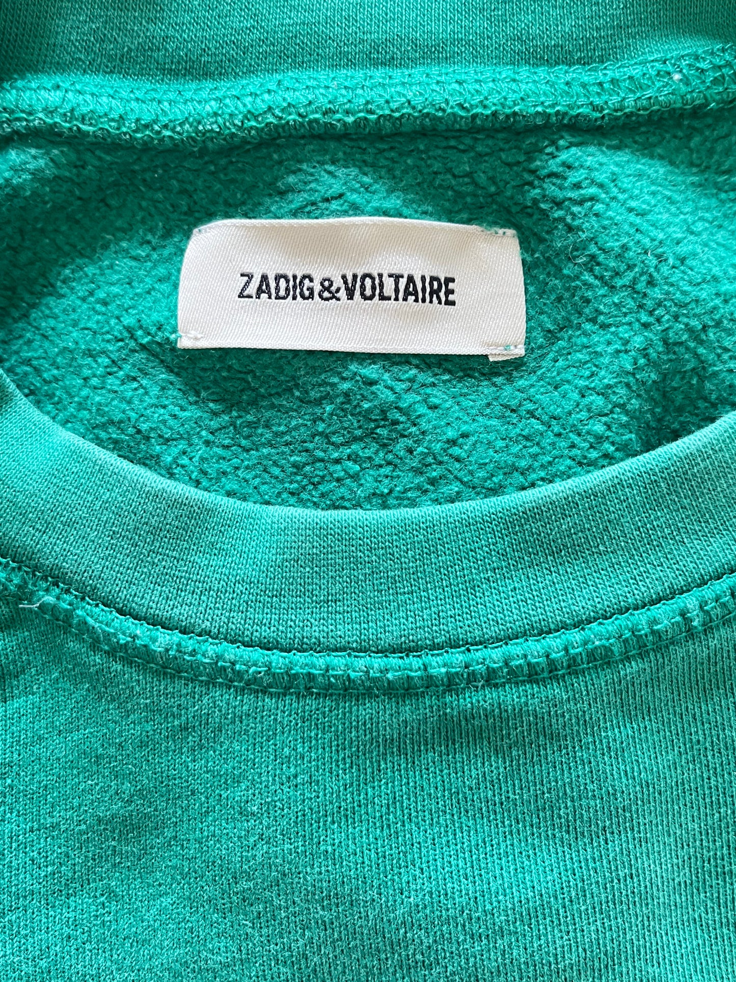 Sweat col rond vert Zadig & Voltaire - XS