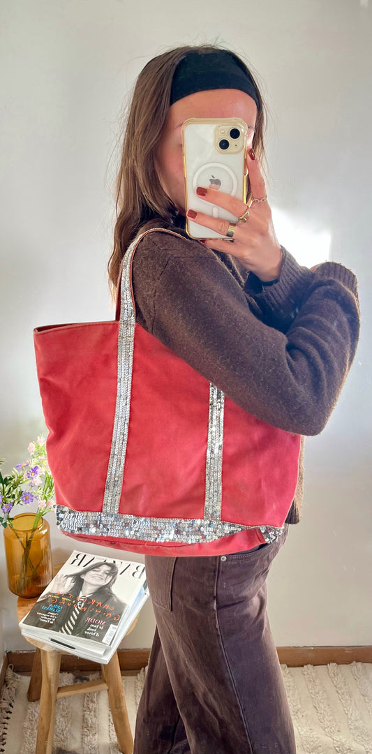 Sac cabas rose rouge Vanessa Bruno