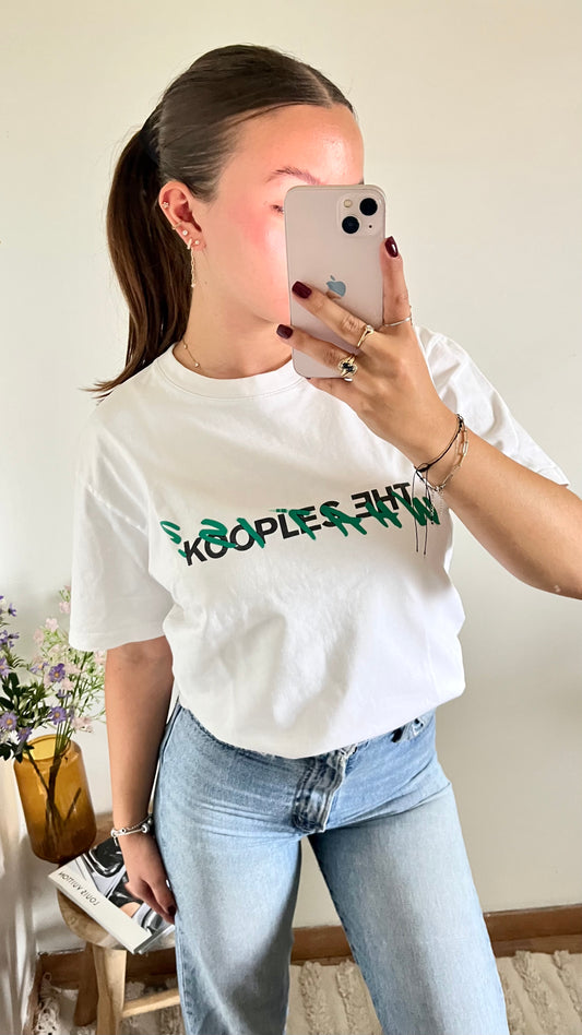 T-shirt blanc « What is » The Kooples - M femme / S Homme