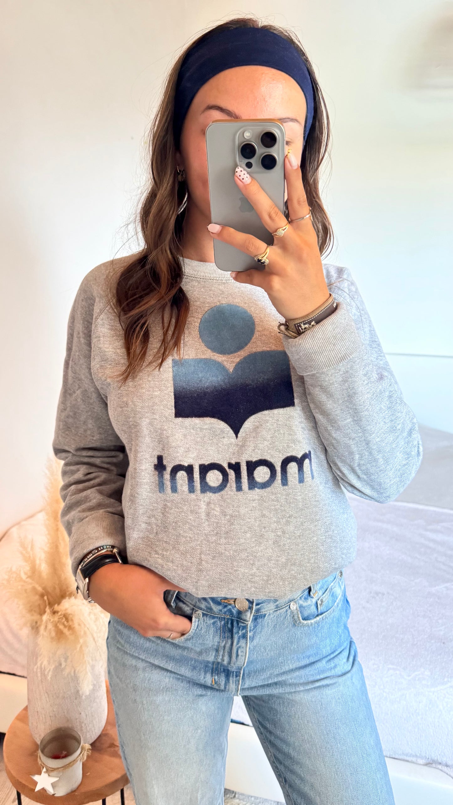 Pull gris & bleu Isabel Marant - M