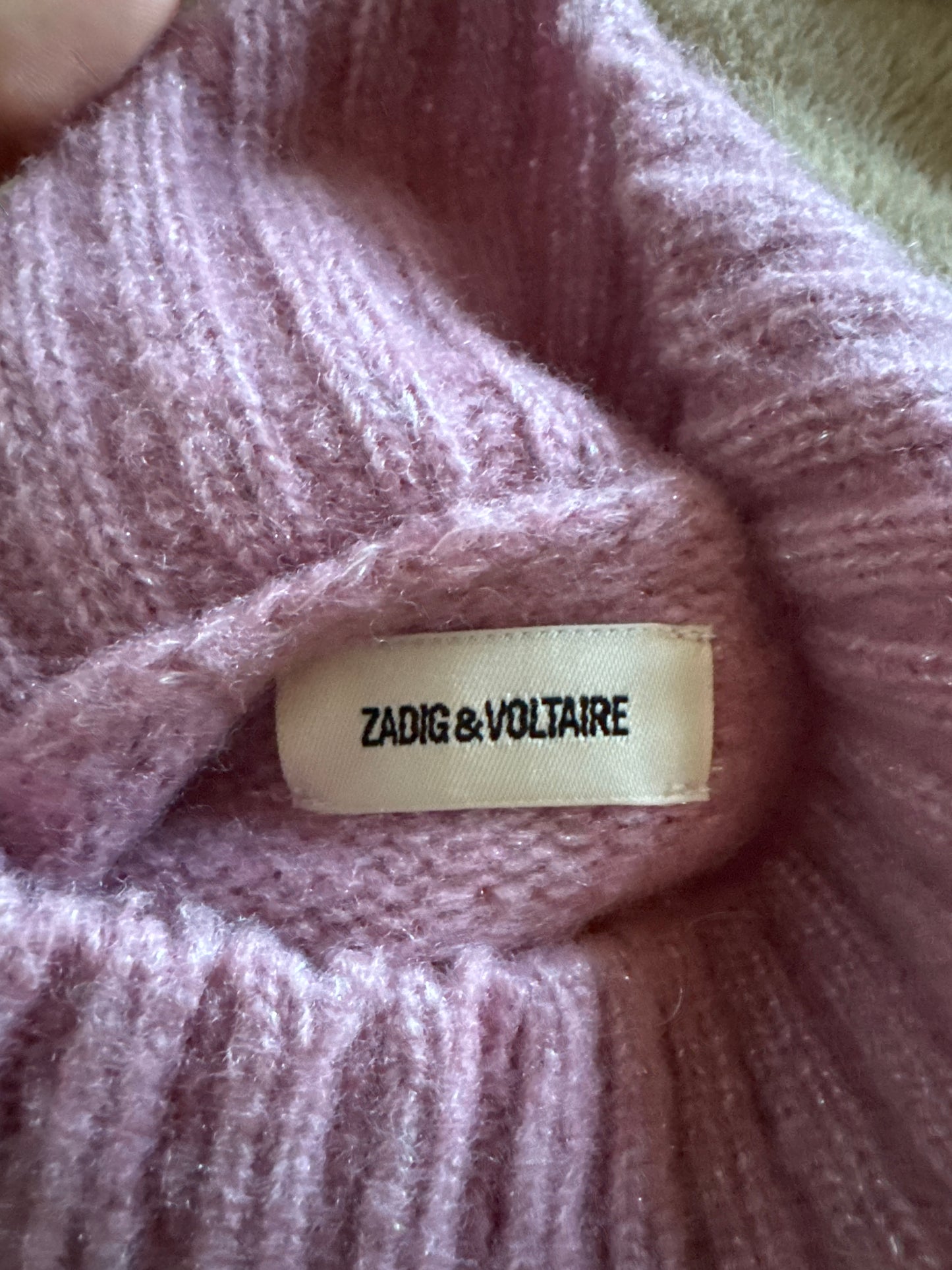 Pull en laine pailleté rose Zadig & Voltaire - S