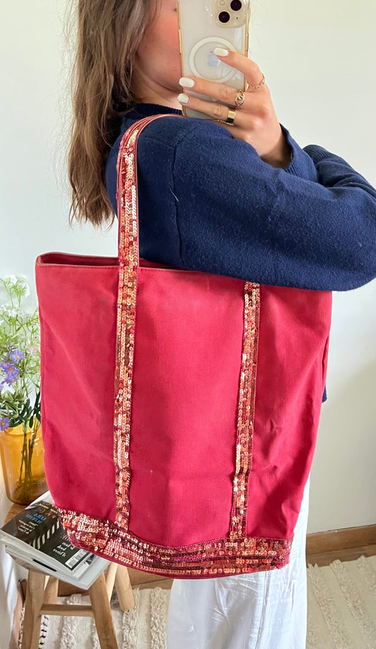 Sac cabas moyen Vanessa Bruno rouge