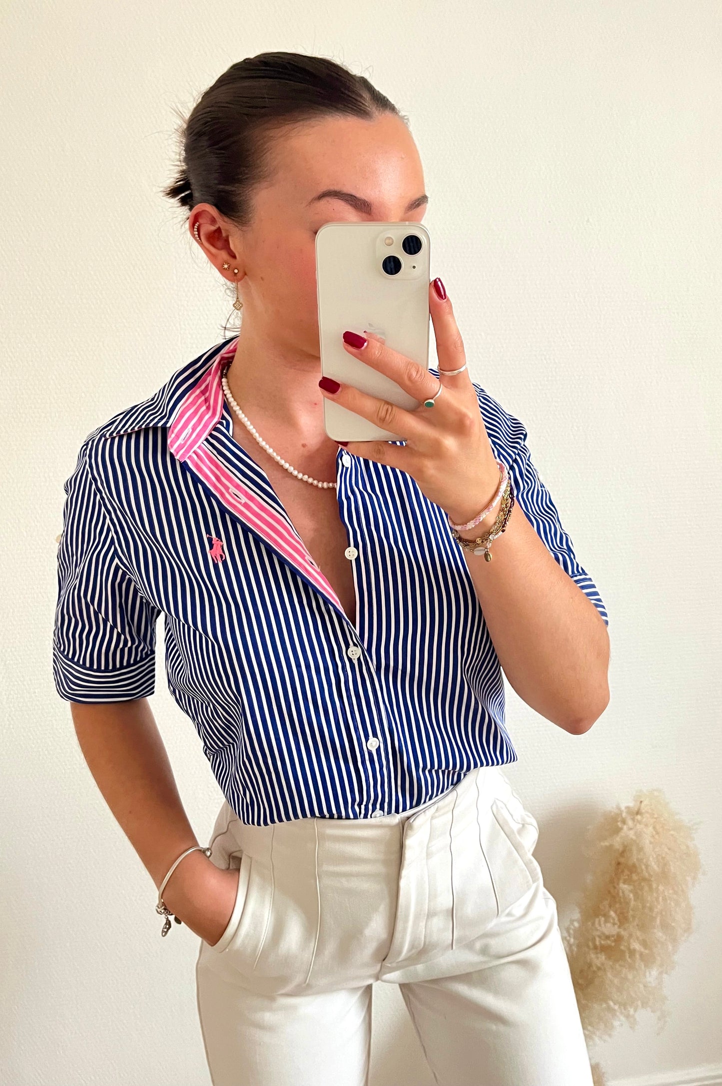 Chemise rayée manches courtes Ralph Lauren - S