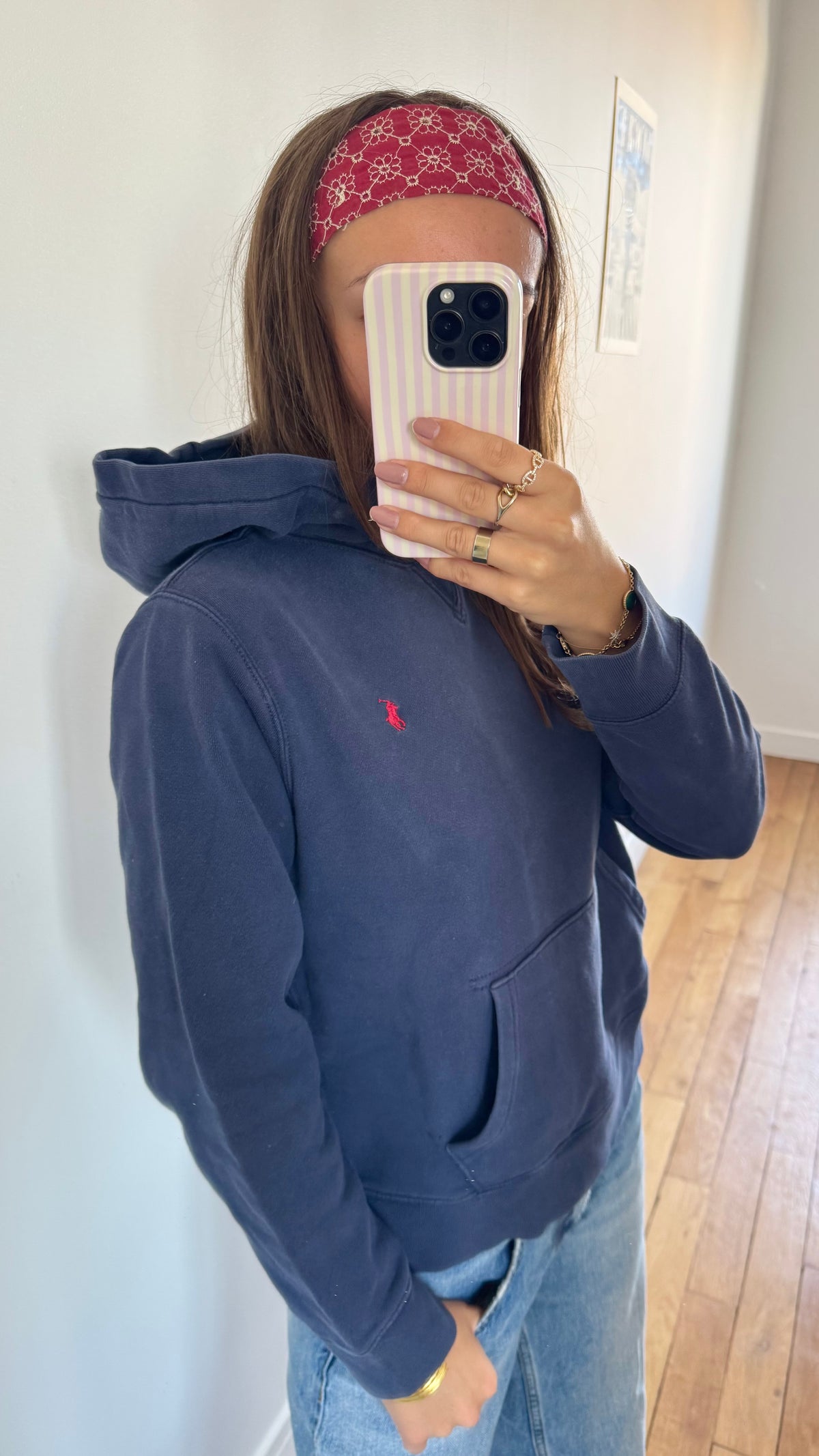 Sweat marine Ralph Lauren - XS