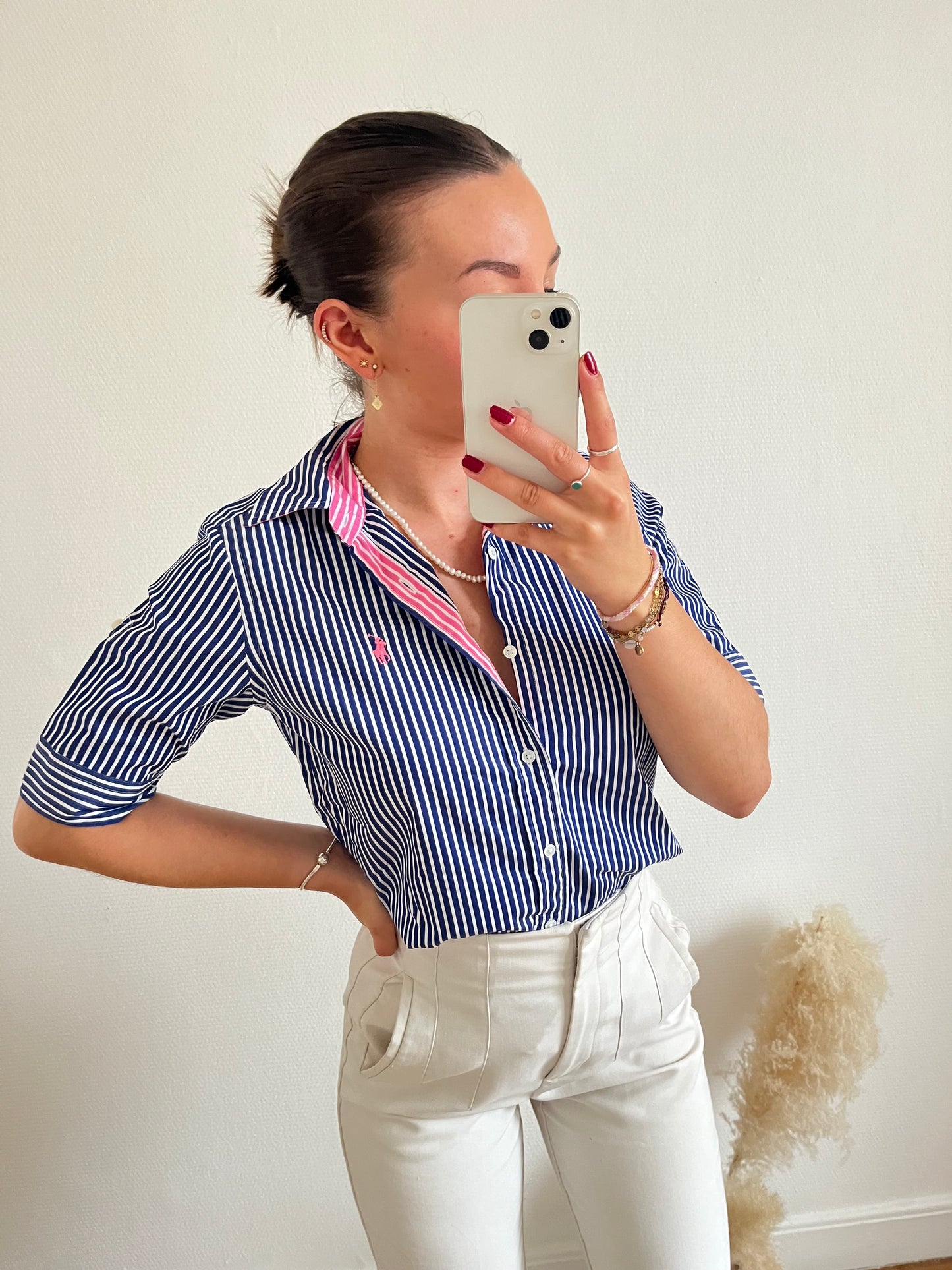 Chemise rayée manches courtes Ralph Lauren - S