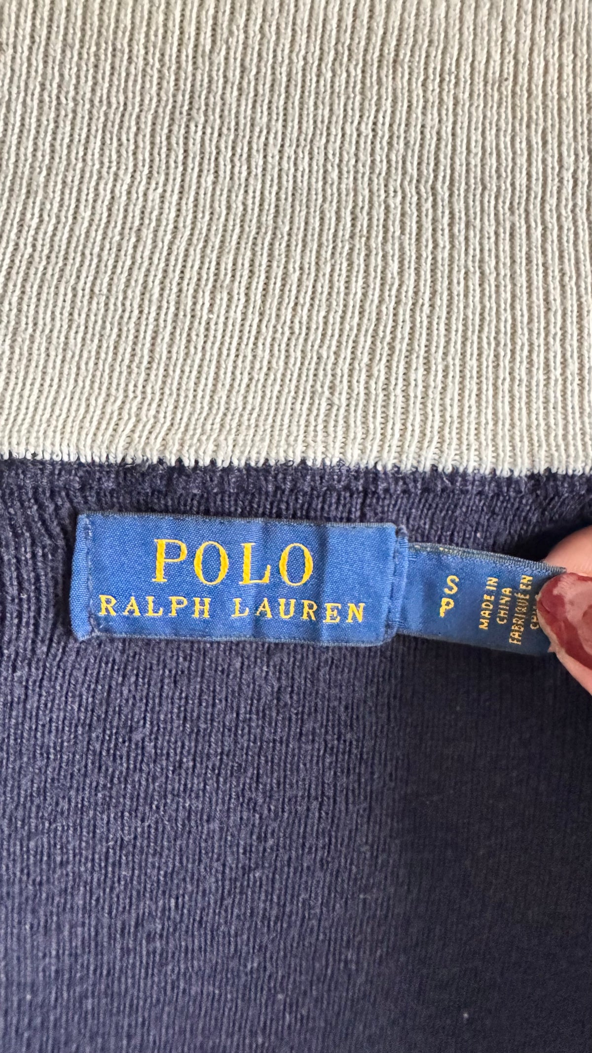 Veste zip marine Ralph Lauren - S
