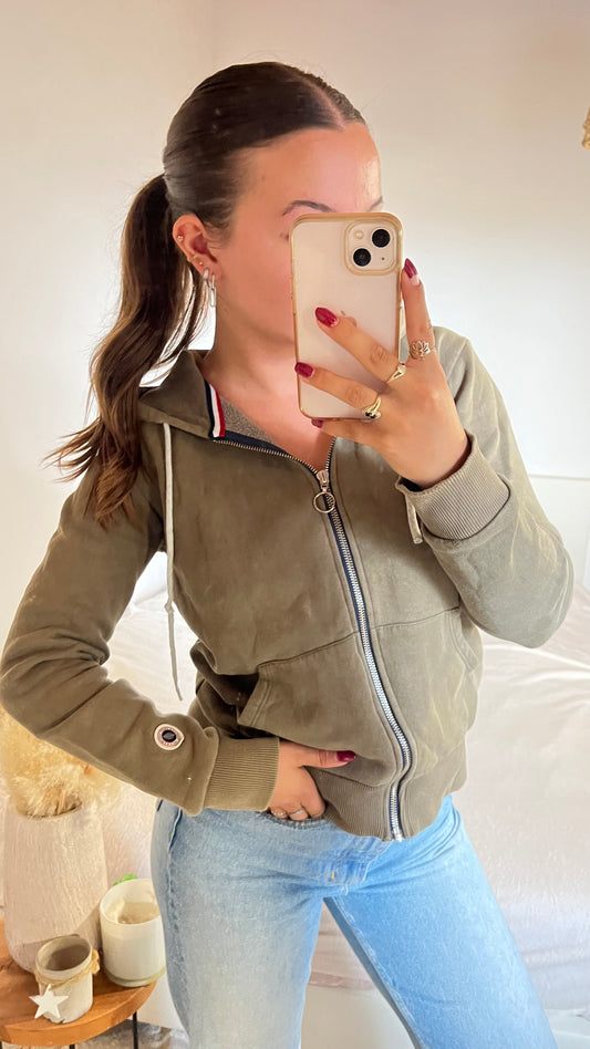 Veste a capuche kaki Sweet Pants - S