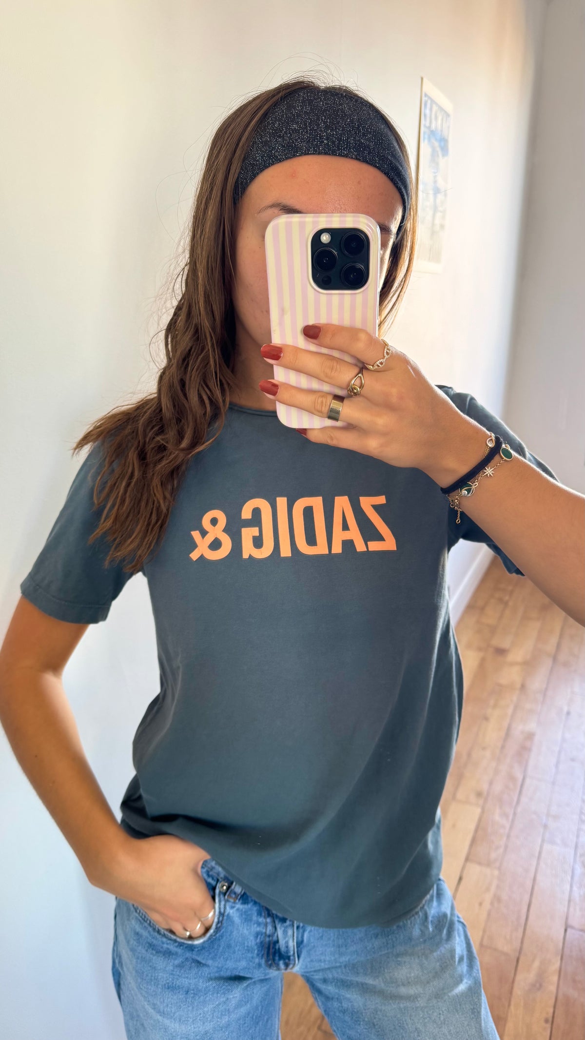 T-shirt bleu Zadig & Voltaire - S