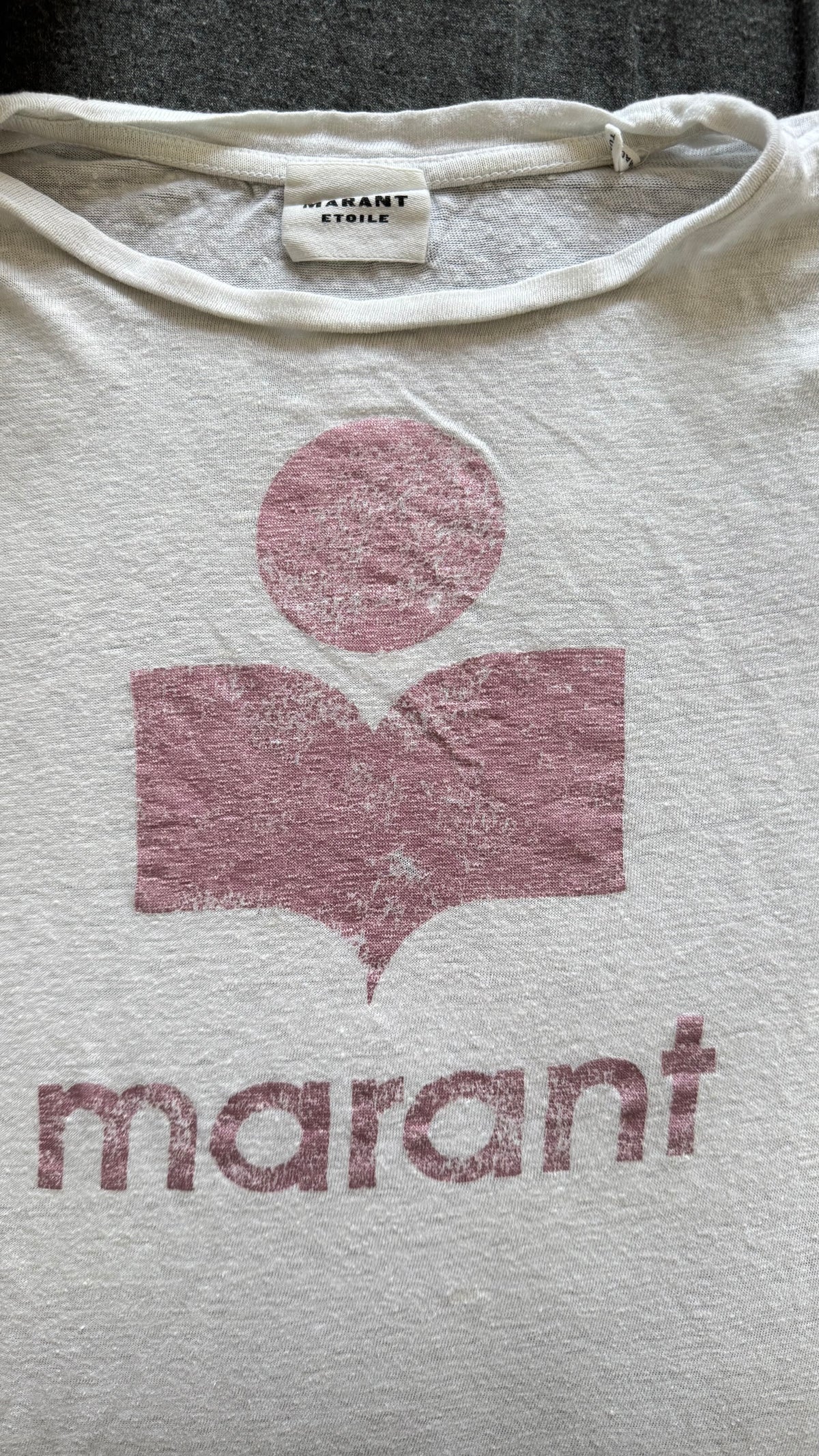 T-shirt en lin rose irisé Isabel Marant - S