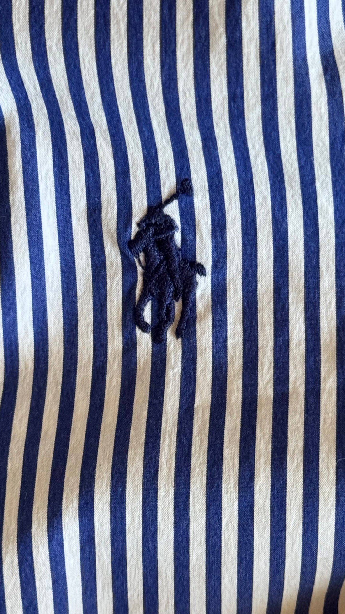Chemise rayée bleue Ralph Lauren - S