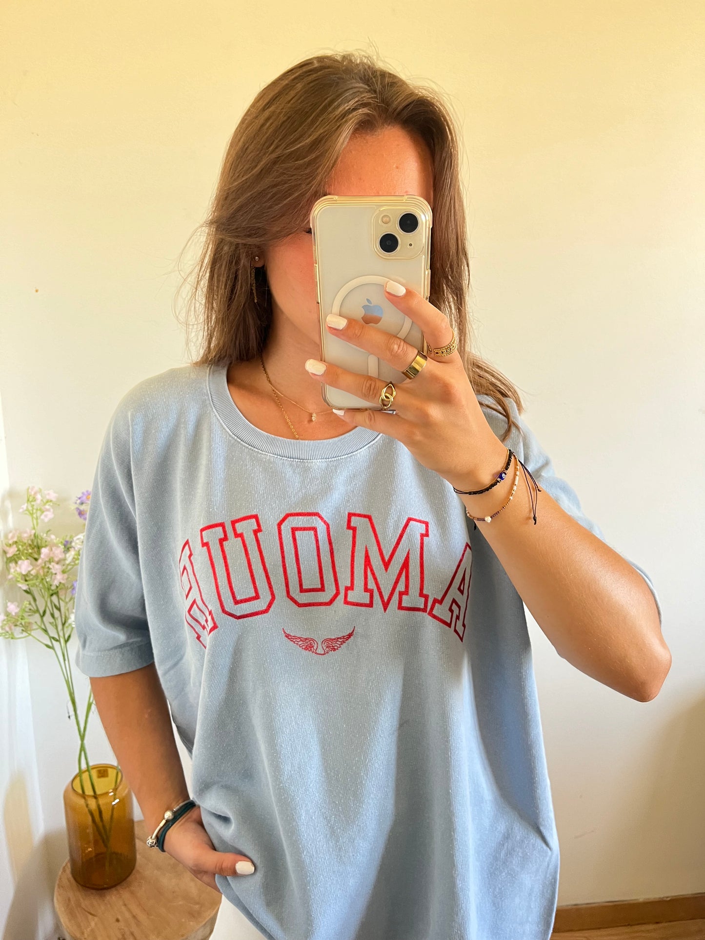 T-shirt bleu pastel Amour Zadig & Voltaire - M