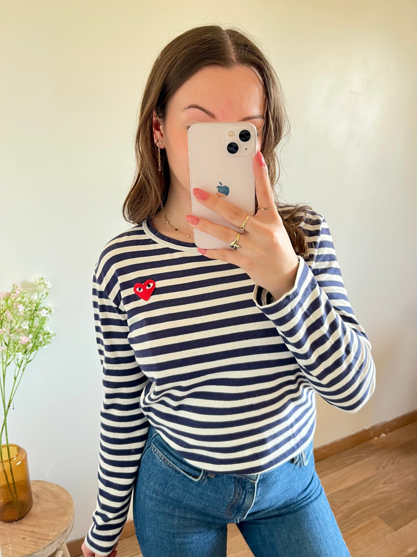 Pull marinière bleu Comme Des Garçons - S