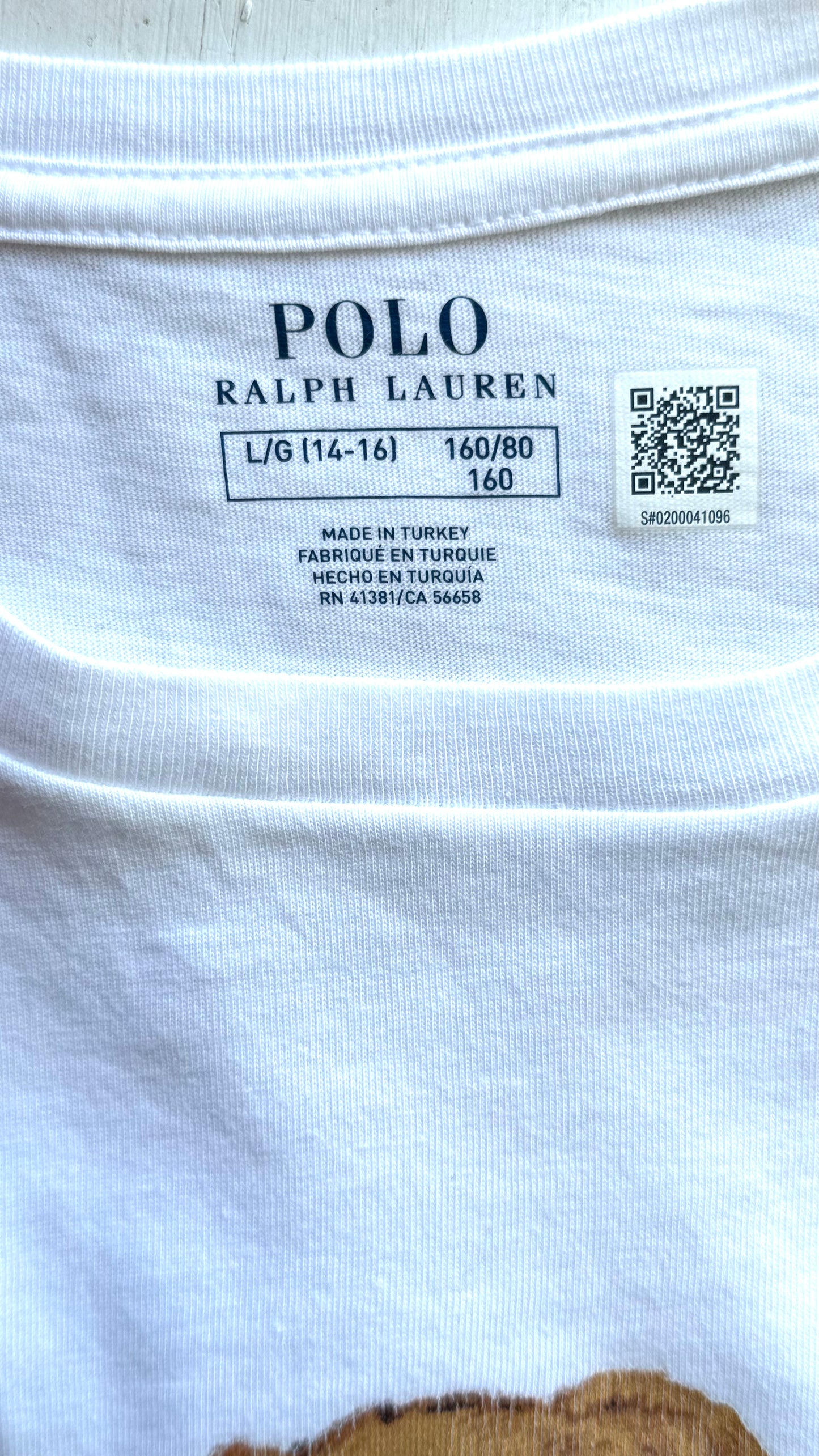 T-shirt nounours blanc Ralph Lauren - S