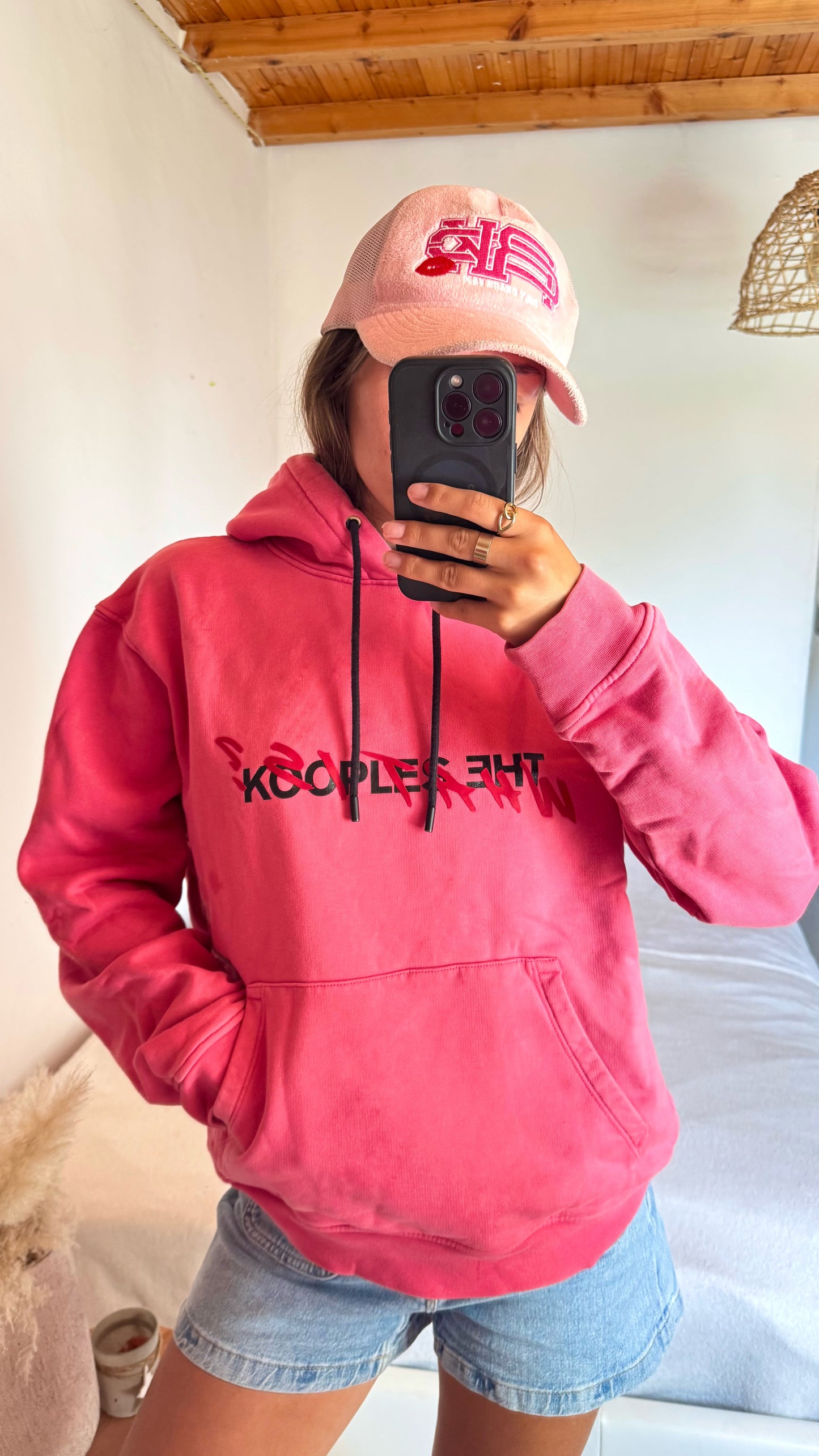 Sweat à capuche rose The Kooples - M
