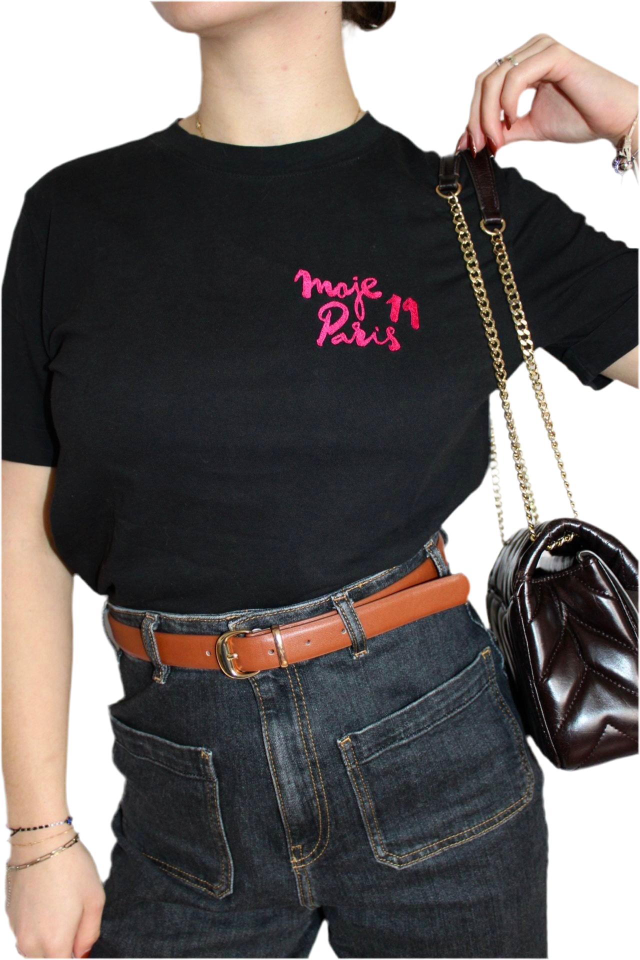 T-shirt noir Maje - S