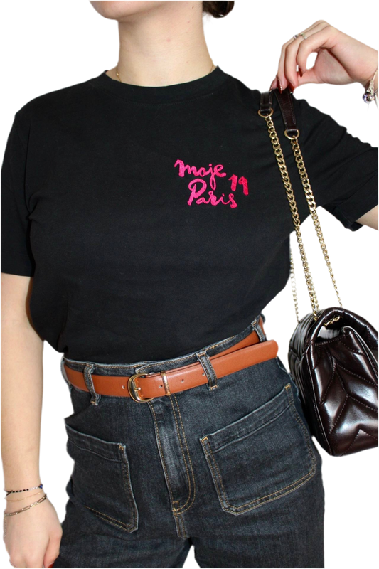 T-shirt noir Maje - S
