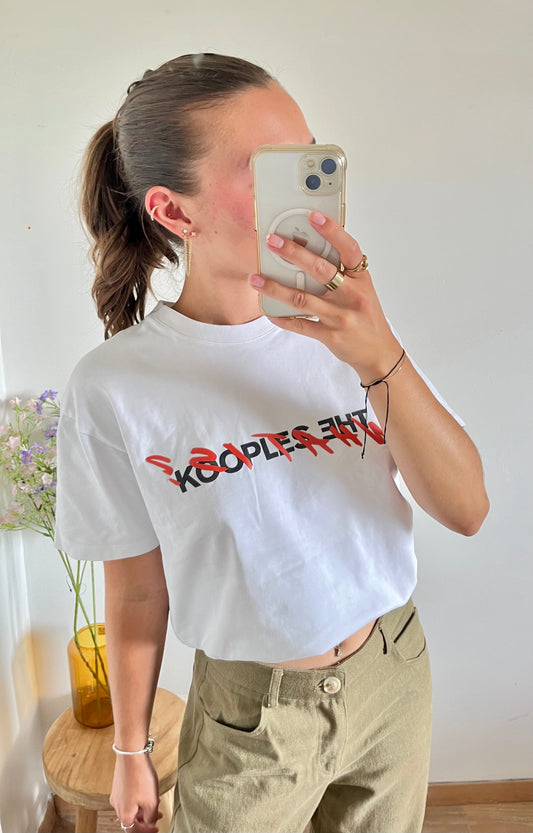 T-shirt What is The Kooples blanc - XS homme / S femme