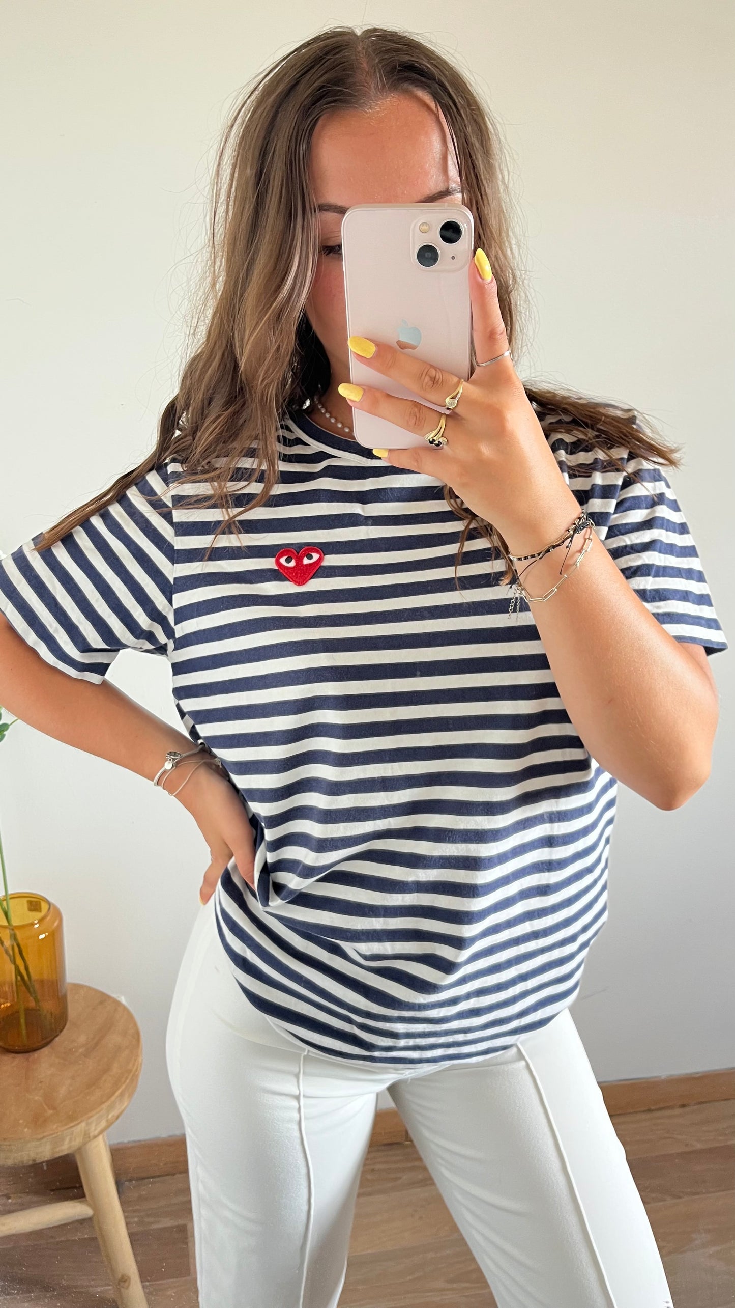 T-shirt marinière Comme Des Garçons - L
