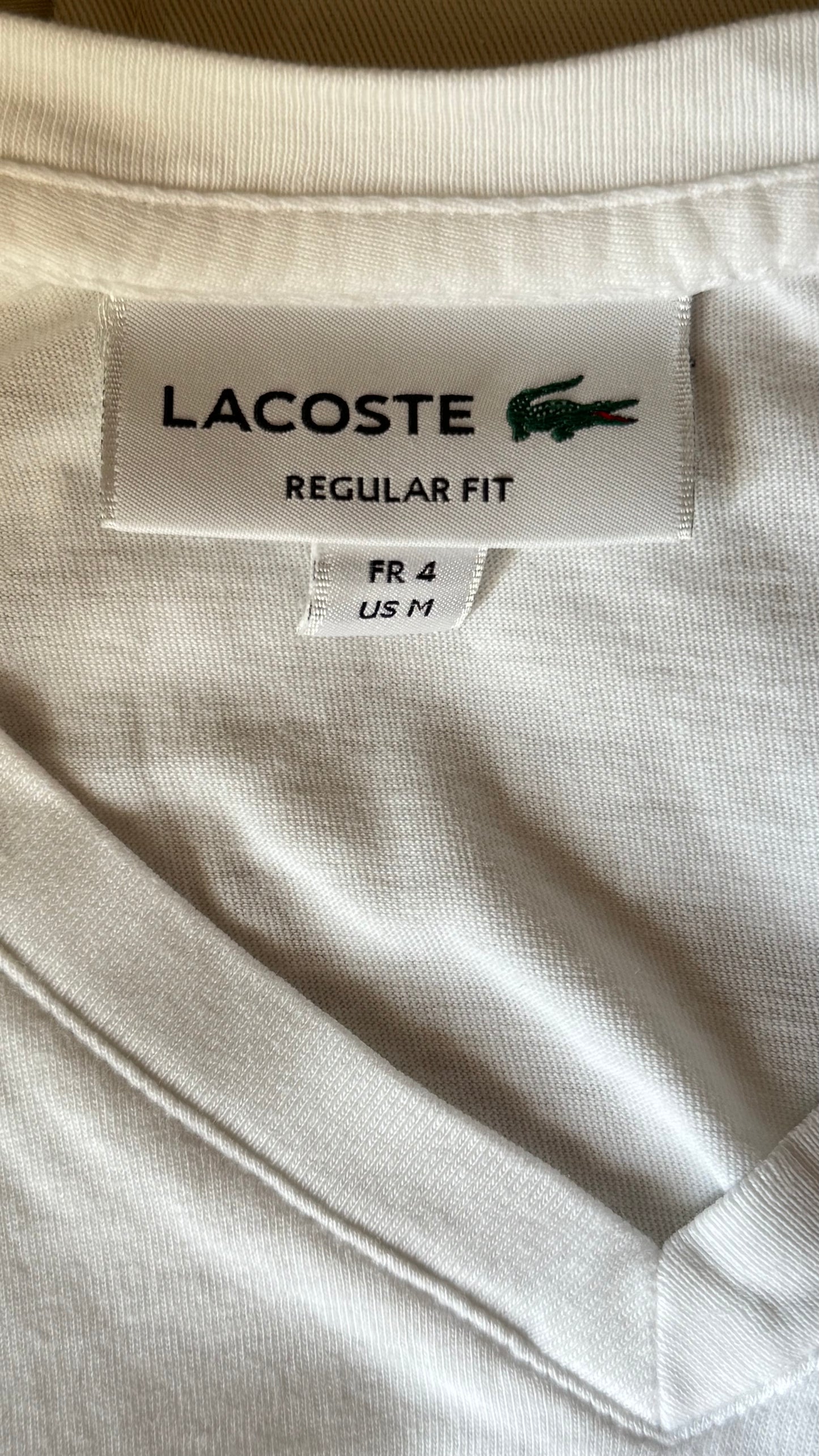 T-shirt Lacoste blanc - M homme / L femme