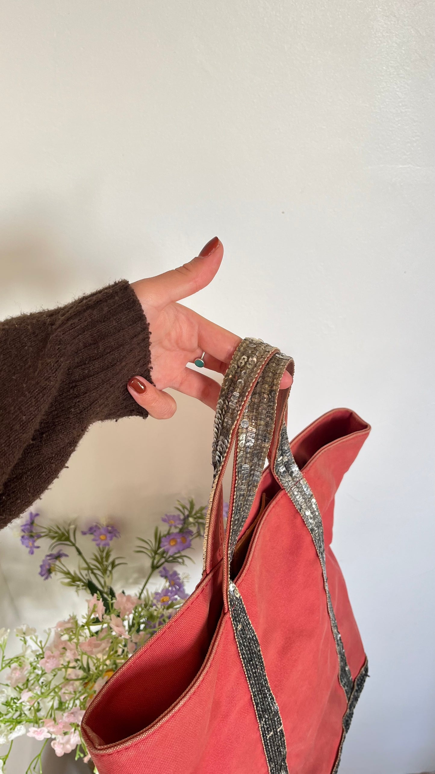 Sac cabas rose rouge Vanessa Bruno