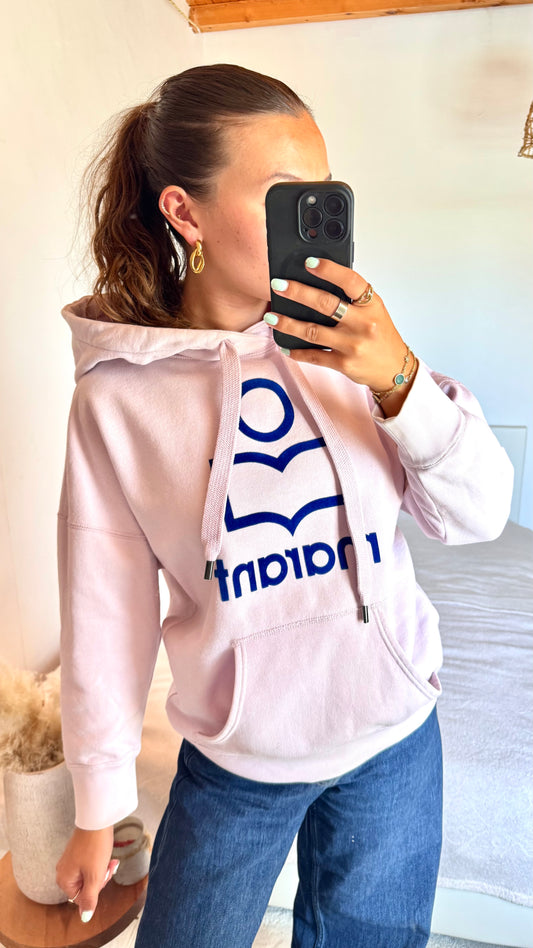 Sweat à capuche rose pastel Isabel Marant - S