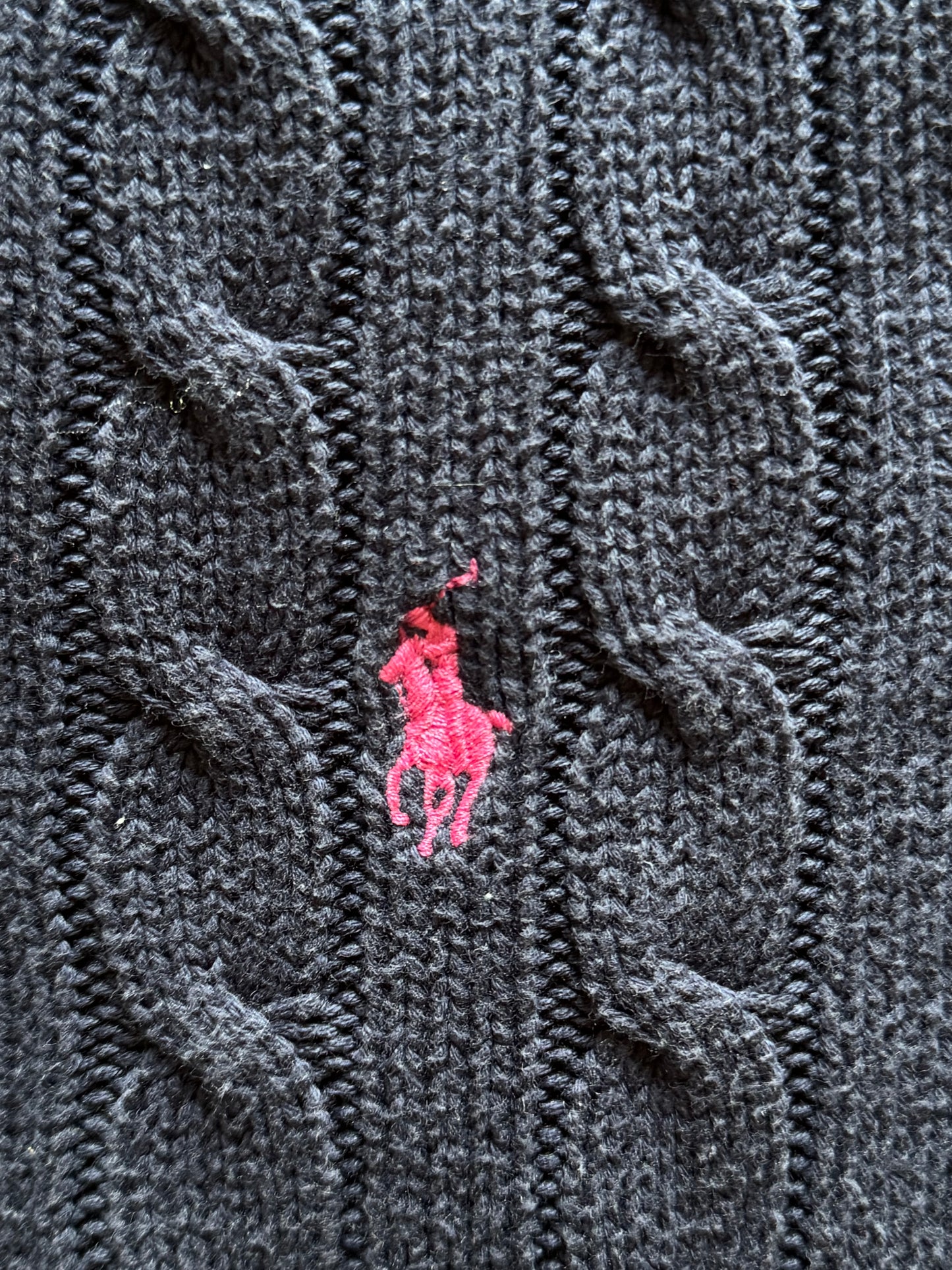 Torsadé bleu marine Ralph Lauren - S