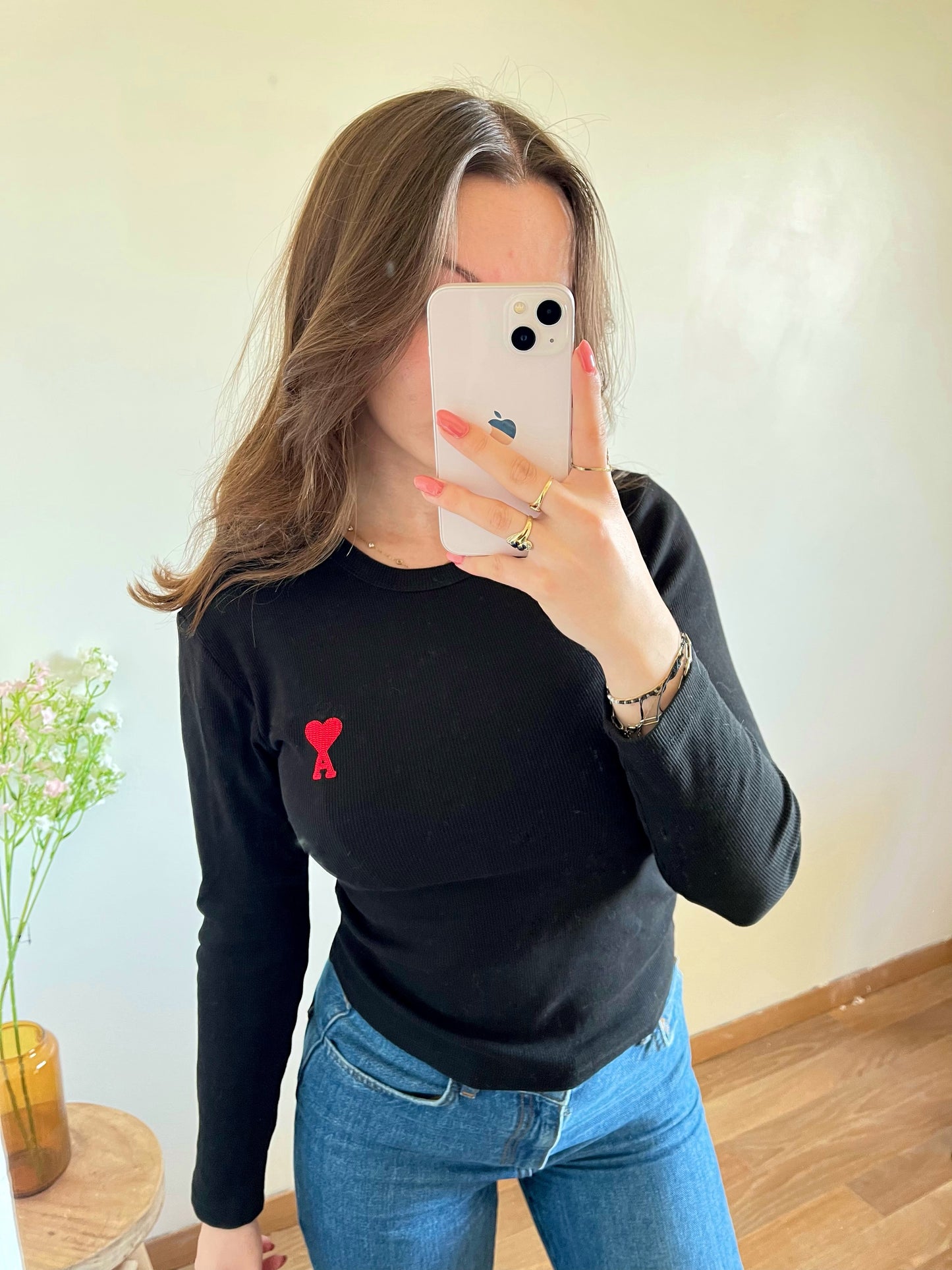Pull léger noir Ami Paris - S