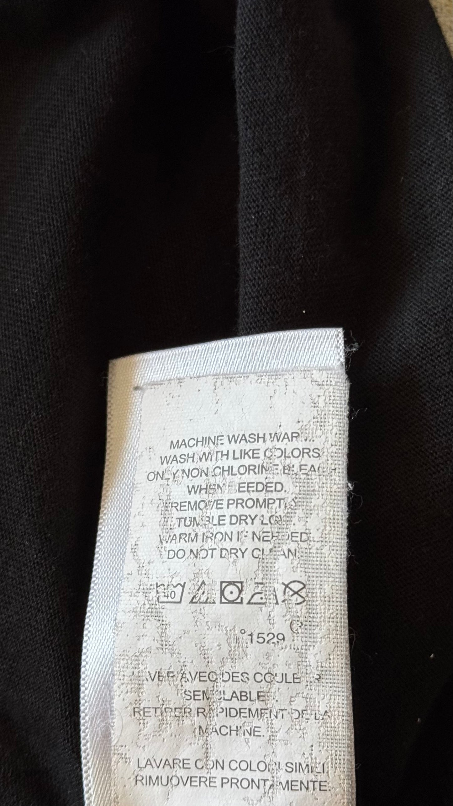 T-shirt col rond noir Ralph Lauren - M unisex