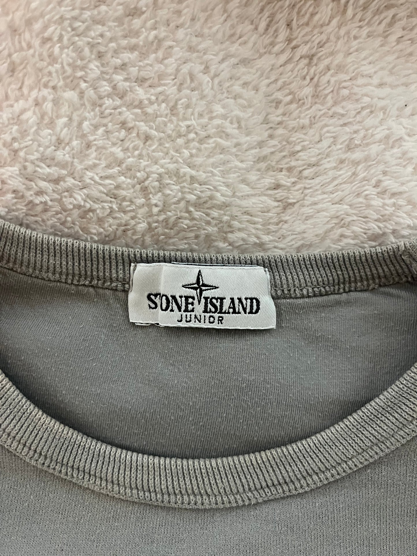 Pull col rond gris Stone Island - S