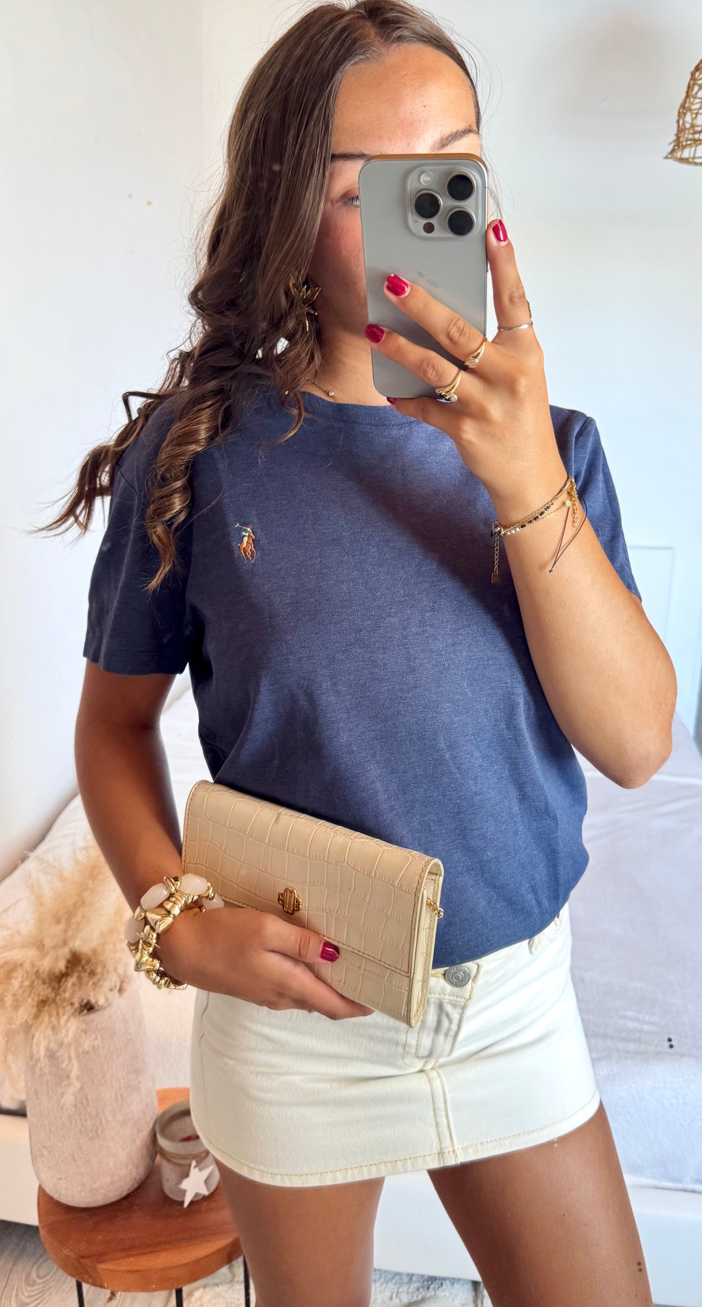 T-shirt marine Ralph Lauren - S homme / S-M femme