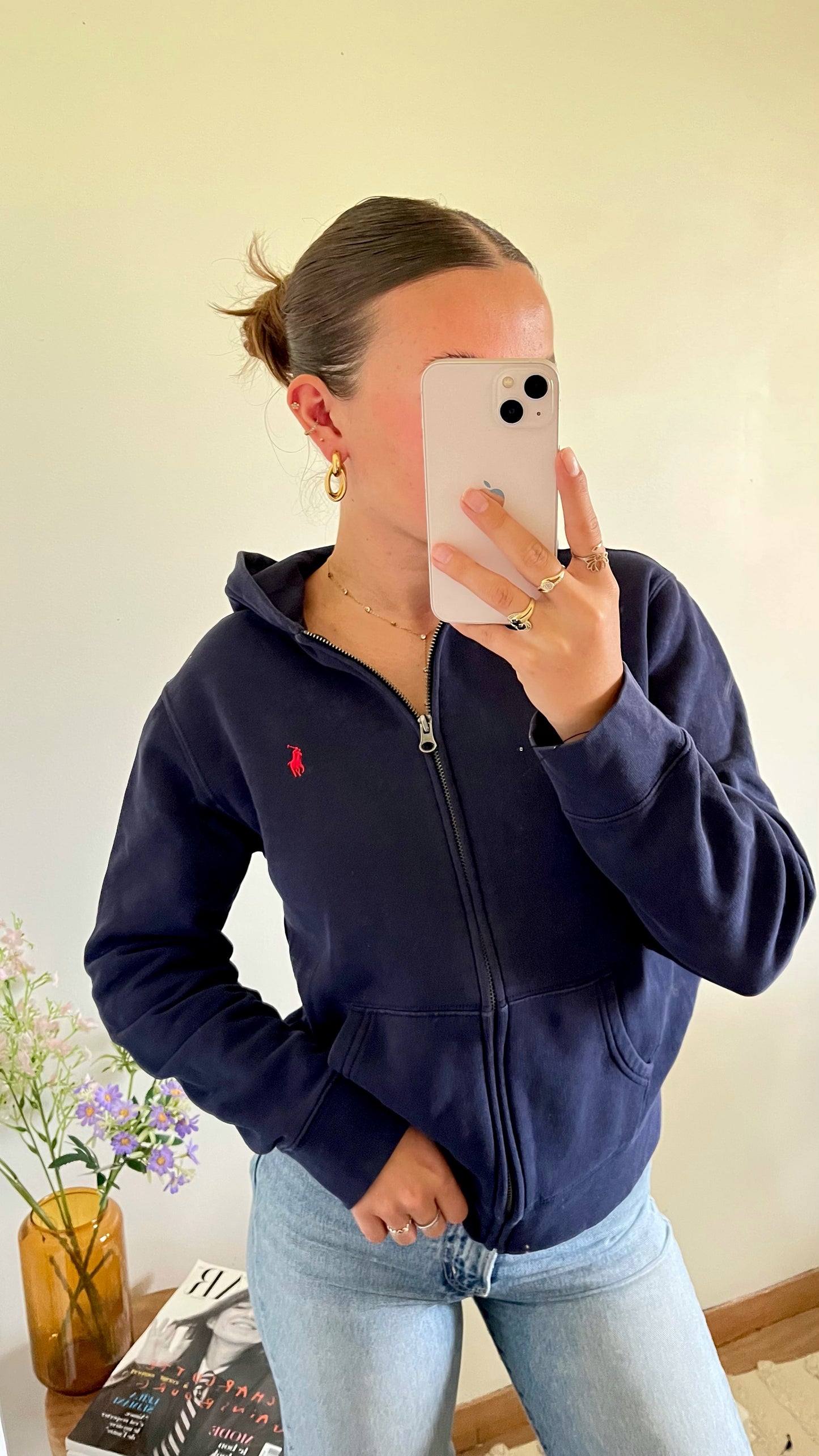 Veste à capuche marine Ralph Lauren - S et M