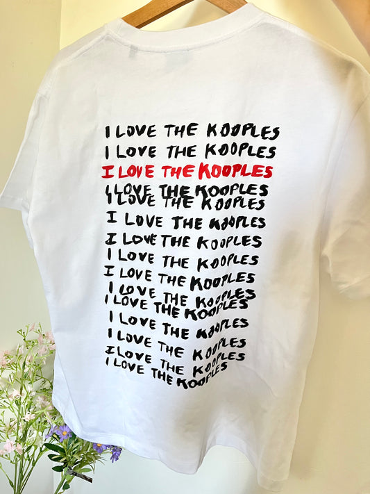 T-shirt blanc I Love The Kooples - L femme / M homme