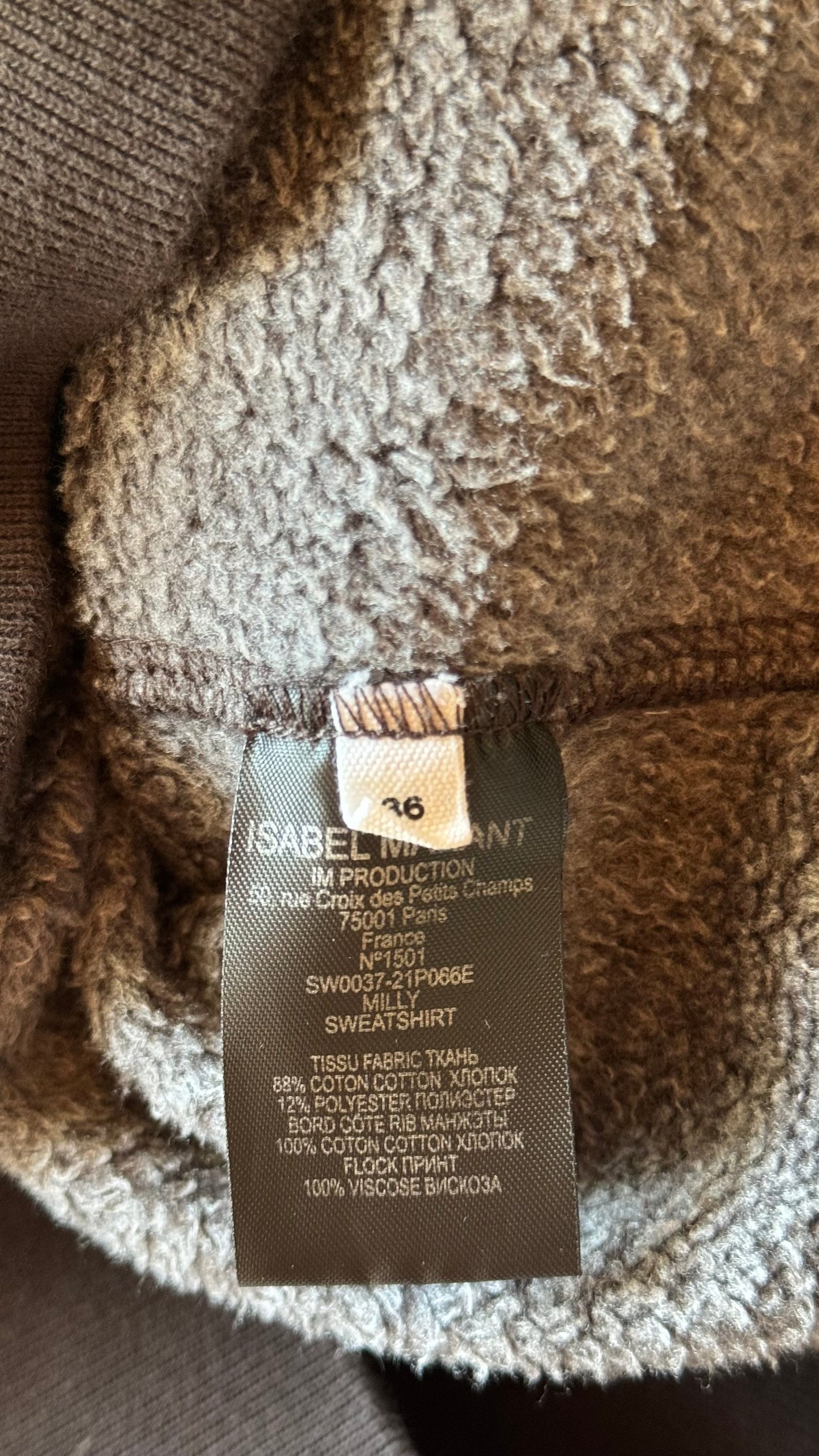 Sweat gris et violet Isabel Marant - S